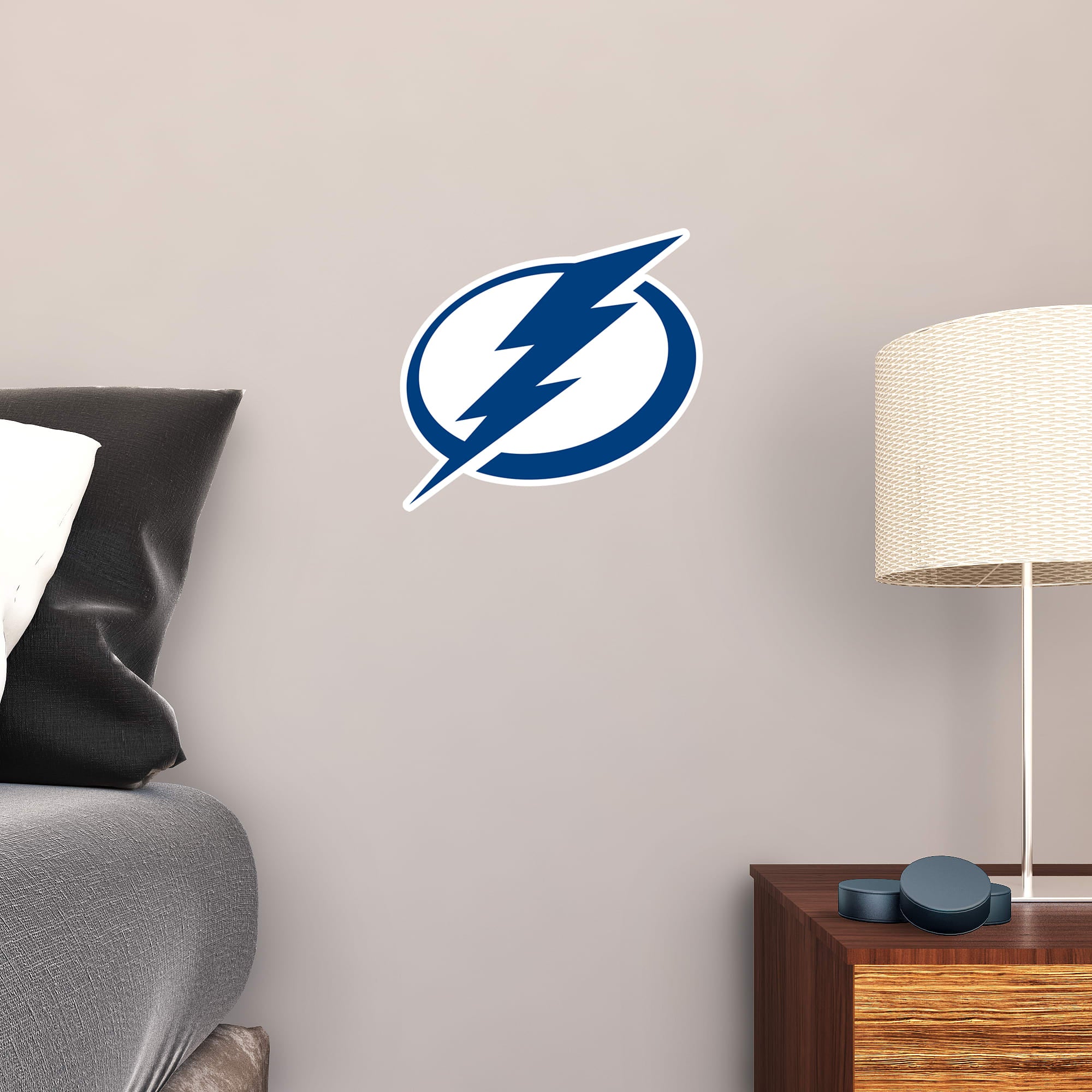 Tampa Bay Lightning: Logo - Officially Licensed NHL Removable Wall Decal Large by Fathead | Vinyl