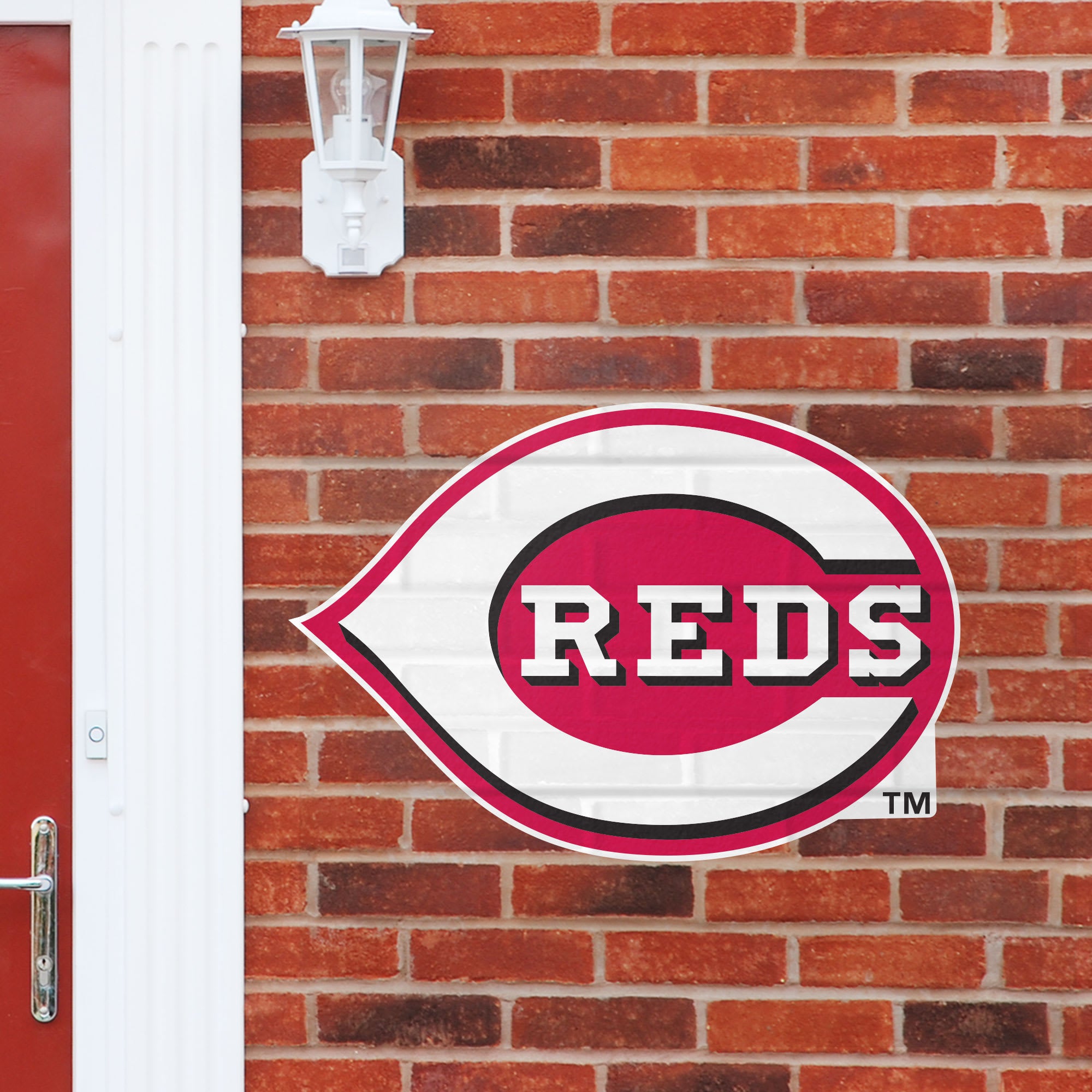 Cincinnati Reds: Logo - Officially Licensed MLB Outdoor Graphic Giant Logo (30"W x 30"H) by Fathead | Wood/Aluminum