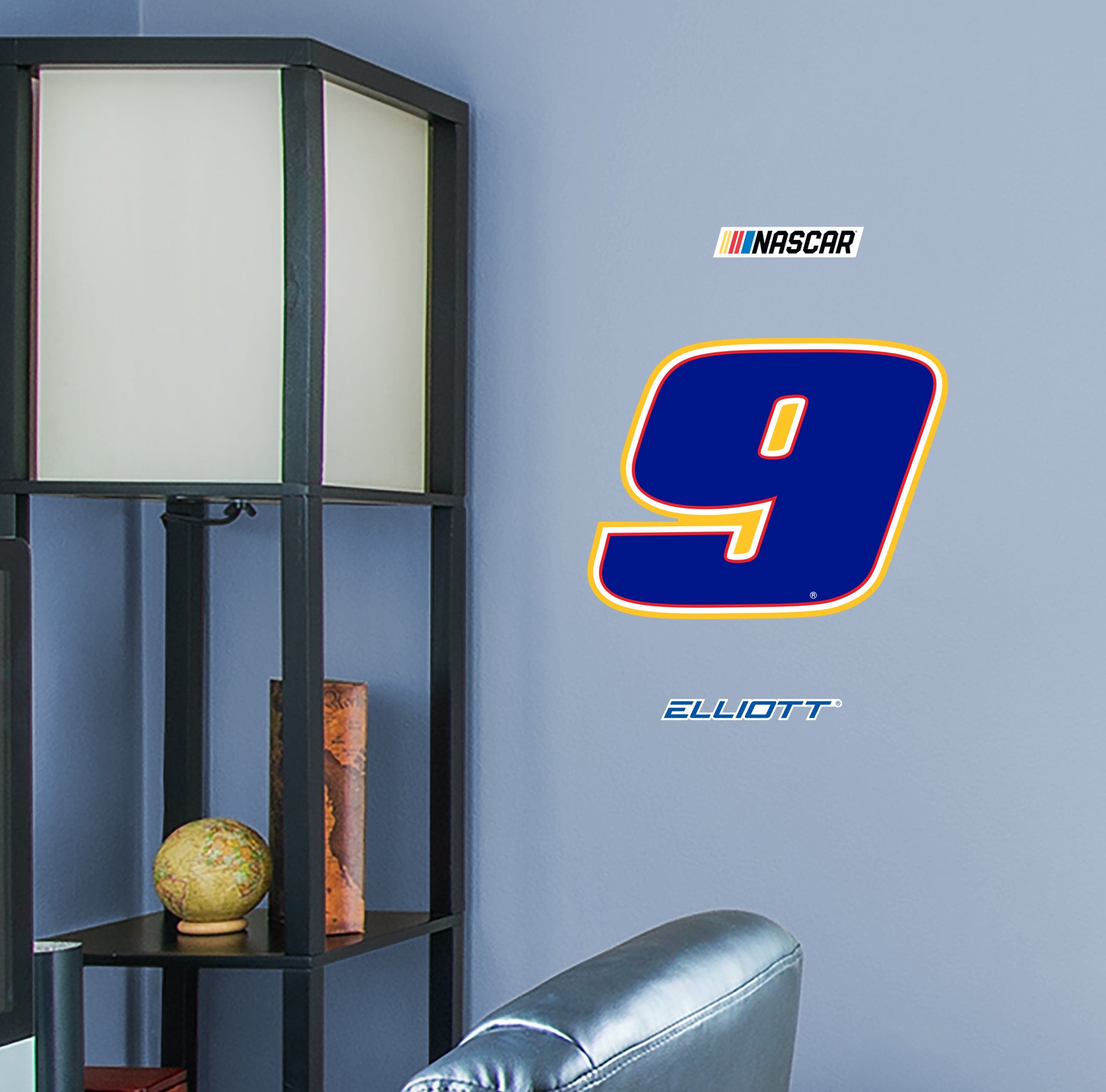Chase Elliott 2021 #9 Logo - Officially Licensed NASCAR Removable Wall Decal Large by Fathead | Vinyl