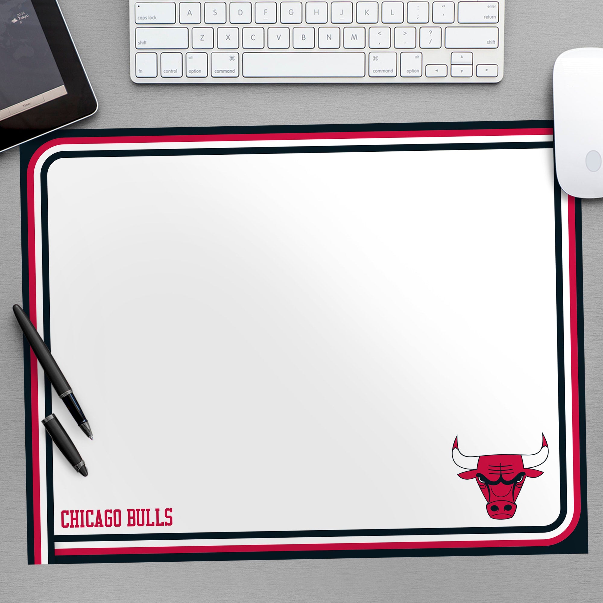 Chicago Bulls for Chicago Bulls: Dry Erase Whiteboard - Officially Licensed NBA Removable Wall Decal Large by Fathead | Vinyl