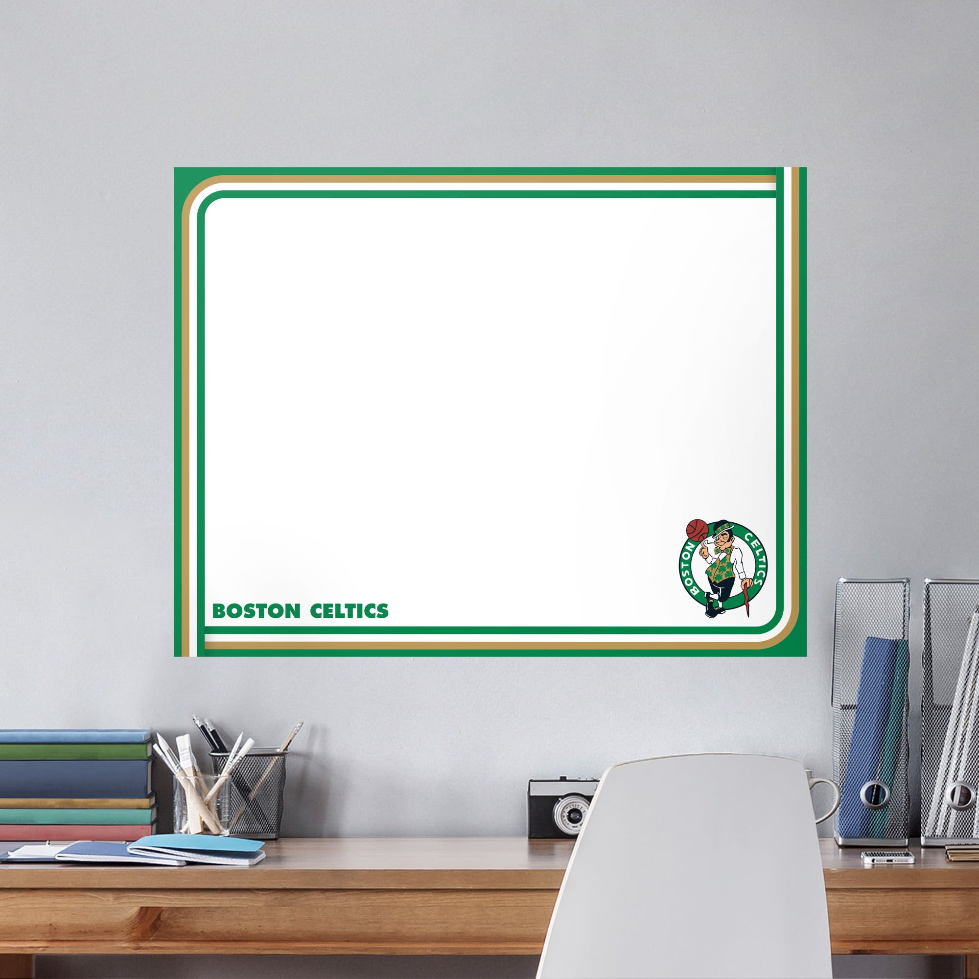 Boston Celtics for Boston Celtics: Dry Erase Whiteboard - Officially Licensed NBA Removable Wall Decal XL by Fathead | Vinyl