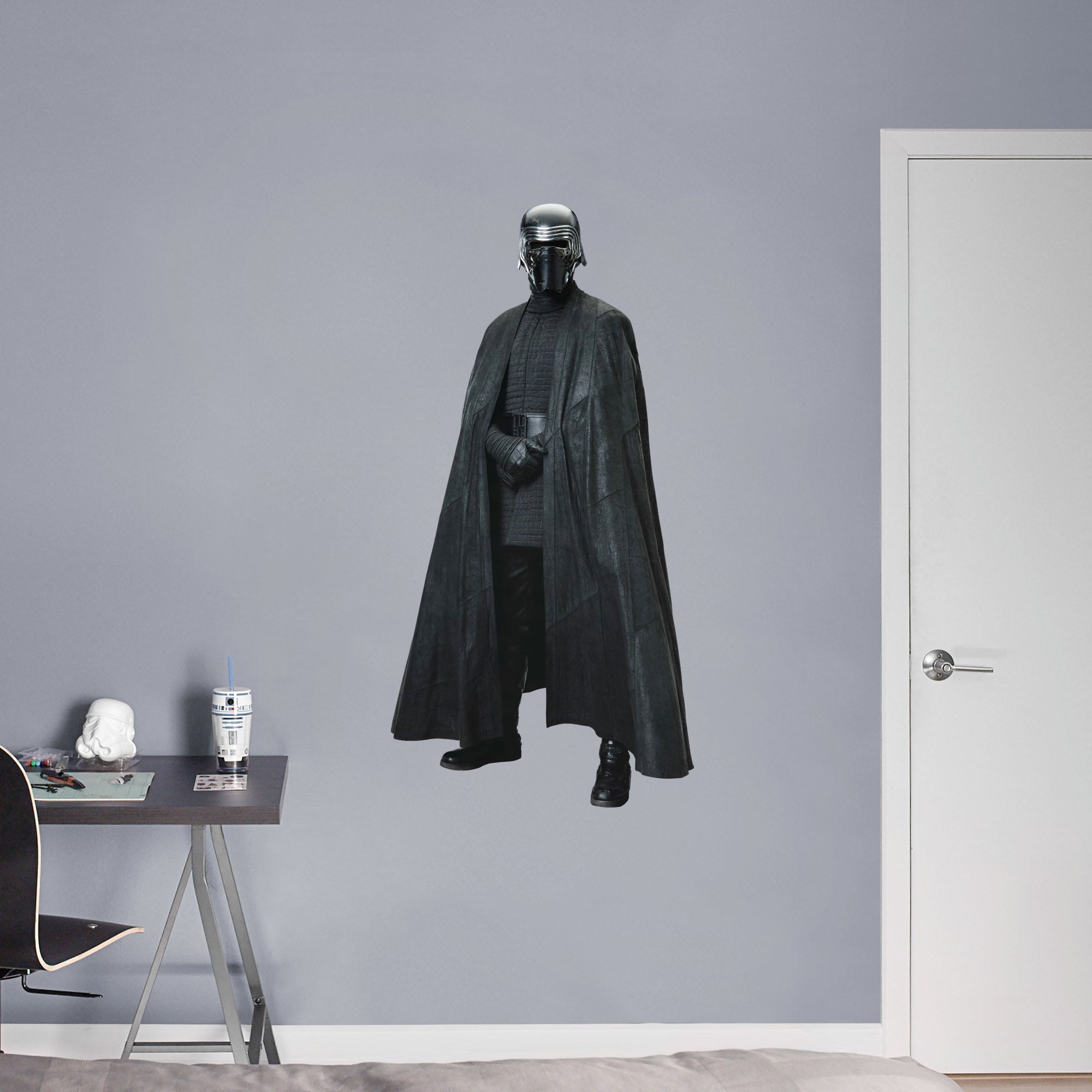Kylo Ren - Star Wars: The Last Jedi - Officially Licensed Removable Wall Decal Giant Character + 2 Decals (26"W x 51"H) by Fathe