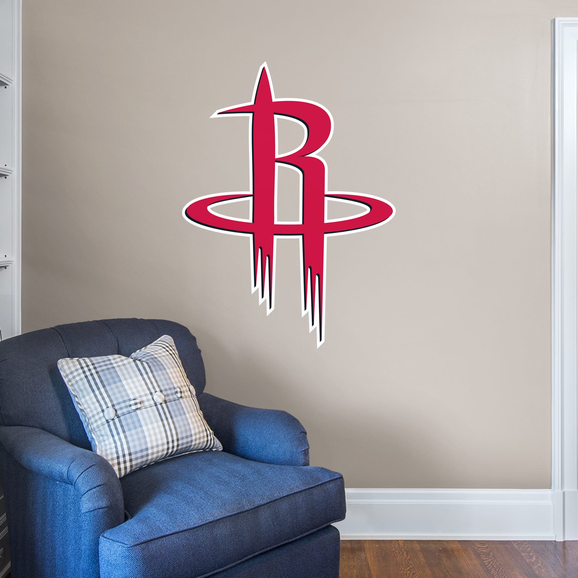 Houston Rockets: Logo - Officially Licensed NBA Removable Wall Decal Giant Logo (36"W x 48"H) by Fathead | Vinyl