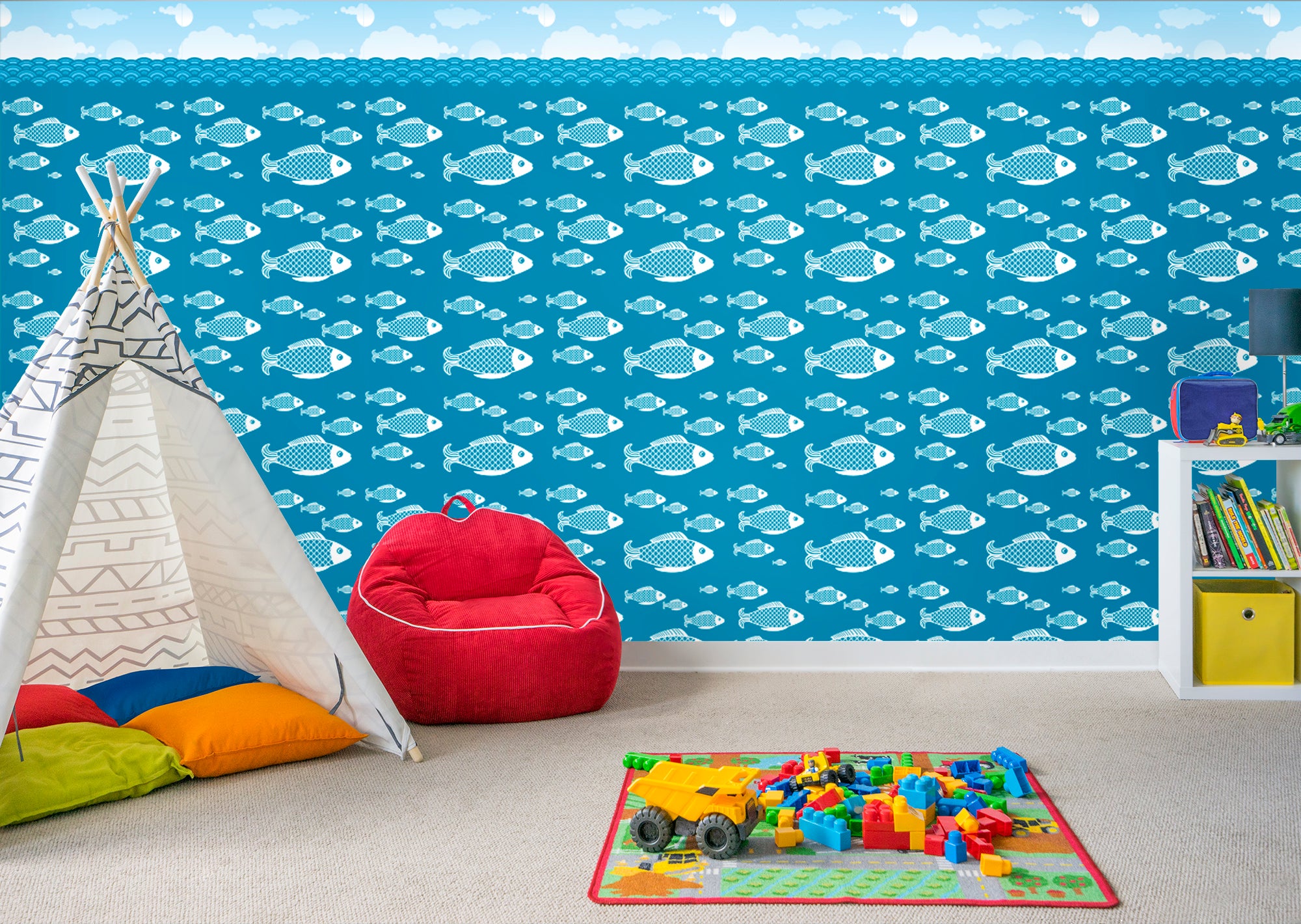 Im Hooked - Peel & Stick Wallpaper 24" x 48" (8 sf) by Fathead