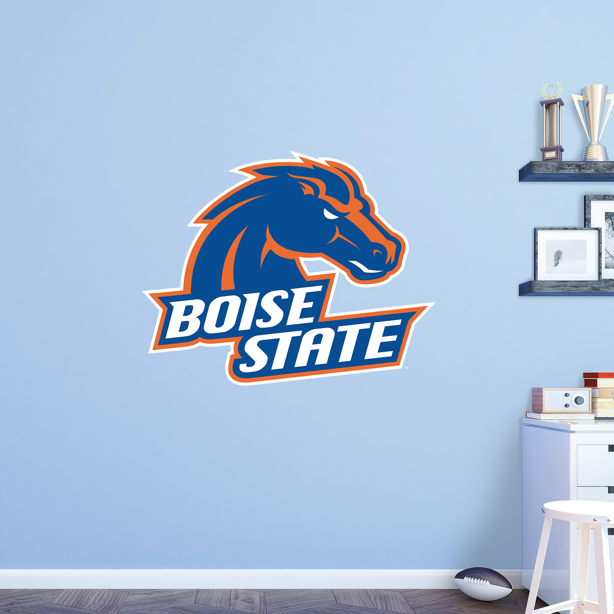 Boise State Broncos: Logo - Officially Licensed Removable Wall Decal 49.0"W x 39.0"H by Fathead | Vinyl
