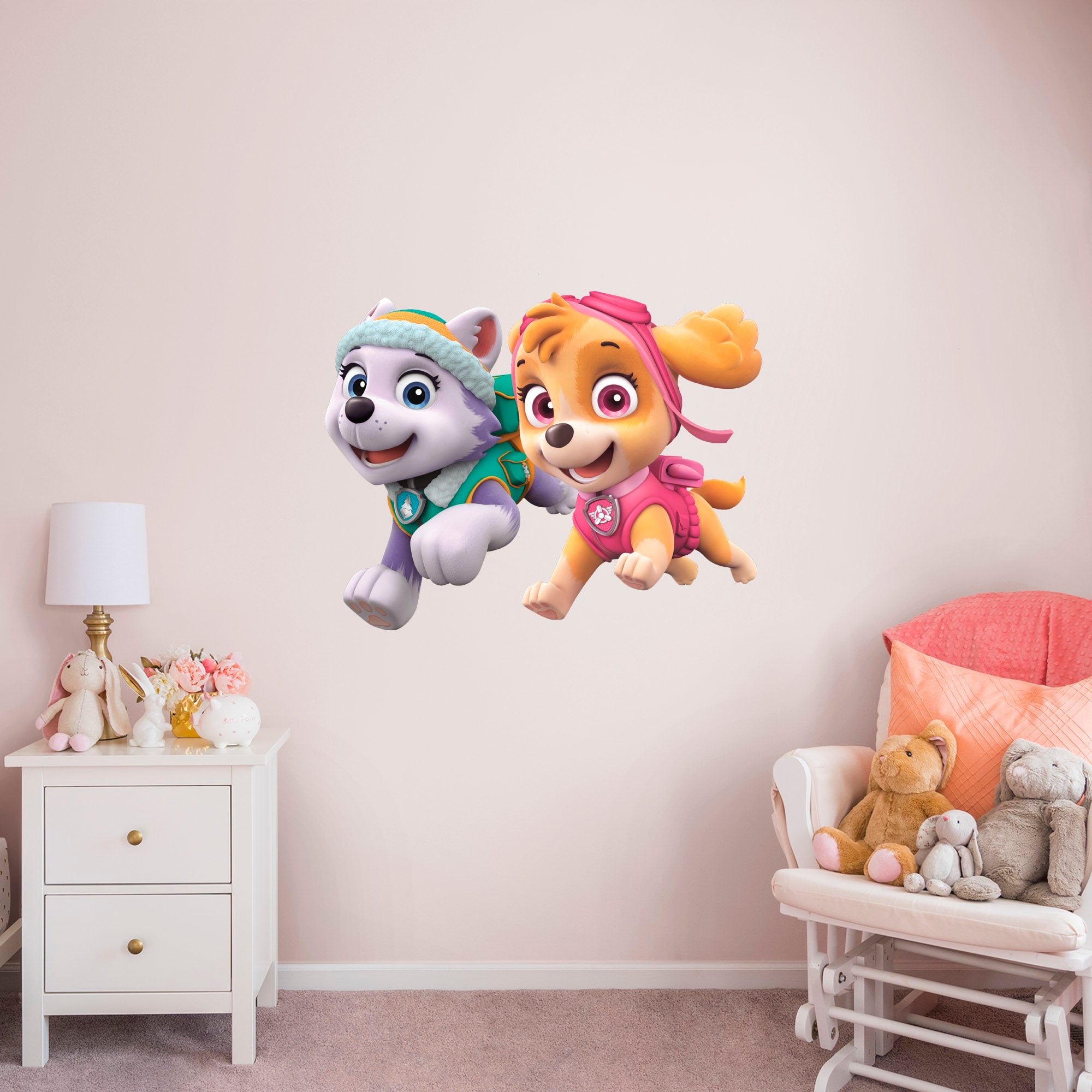 PAW Patrol: Girl Pups - Officially Licensed Removable Wall Decal Giant Character + 2 Licensed Decals (49"W x 38"H) by Fathead |