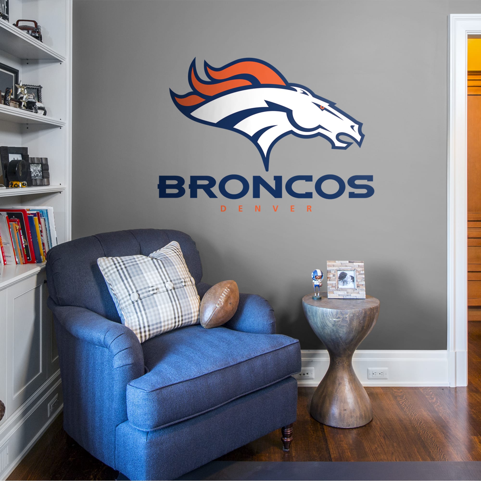 Denver Broncos: Logo - Officially Licensed NFL Transfer Decal by Fathead | Vinyl
