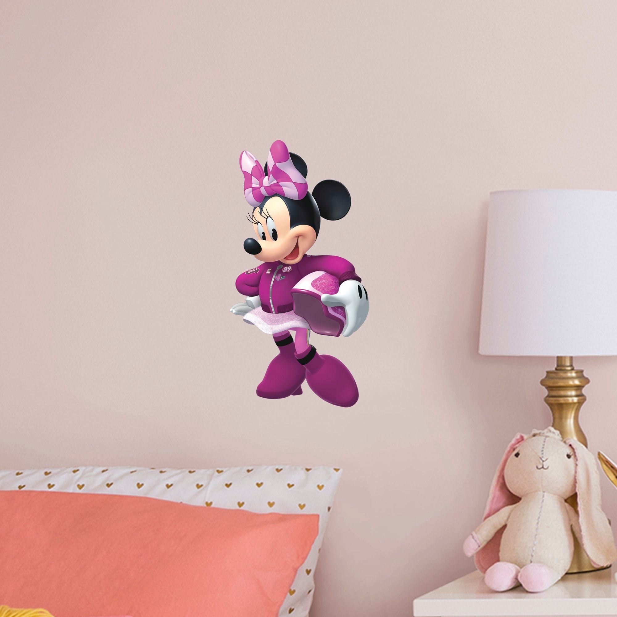 Mickey and the Roadster Racers: Minnie Mouse - Officially Licensed Disney Removable Wall Decal Large by Fathead | Vinyl