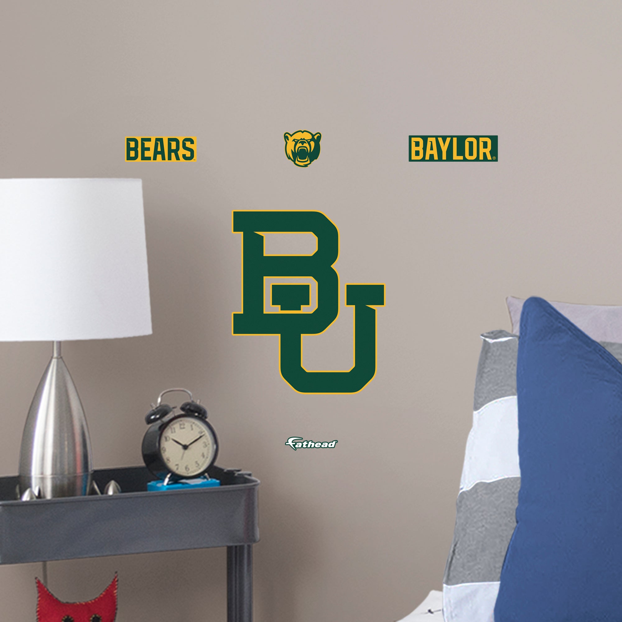 Baylor Bears 2020 POD Teammate Logo - Officially Licensed NCAA Removable Wall Decal Large by Fathead | Vinyl