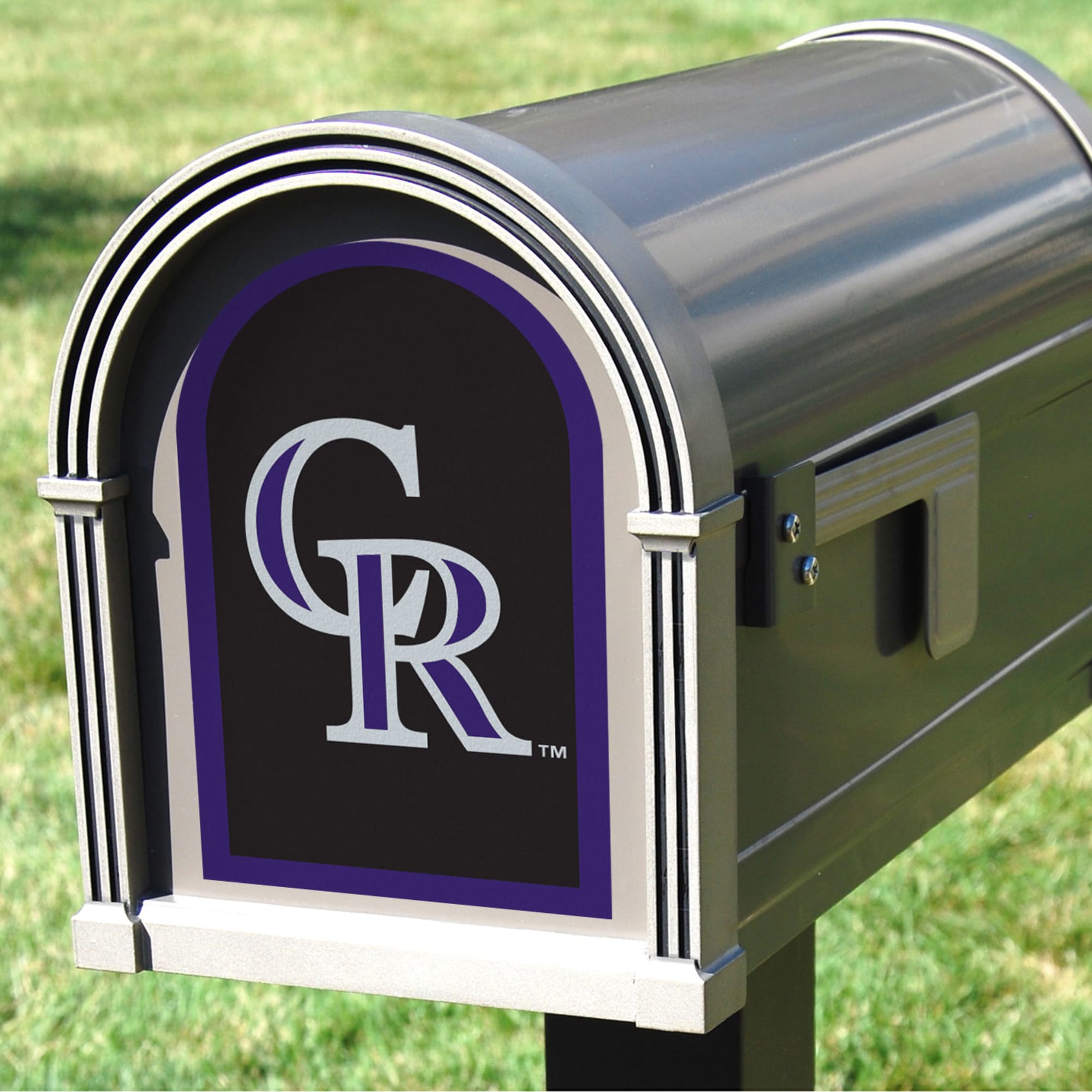 Colorado Rockies: Mailbox Logo - Officially Licensed MLB Outdoor Graphic 5.0"W x 8.0"H by Fathead | Wood/Aluminum