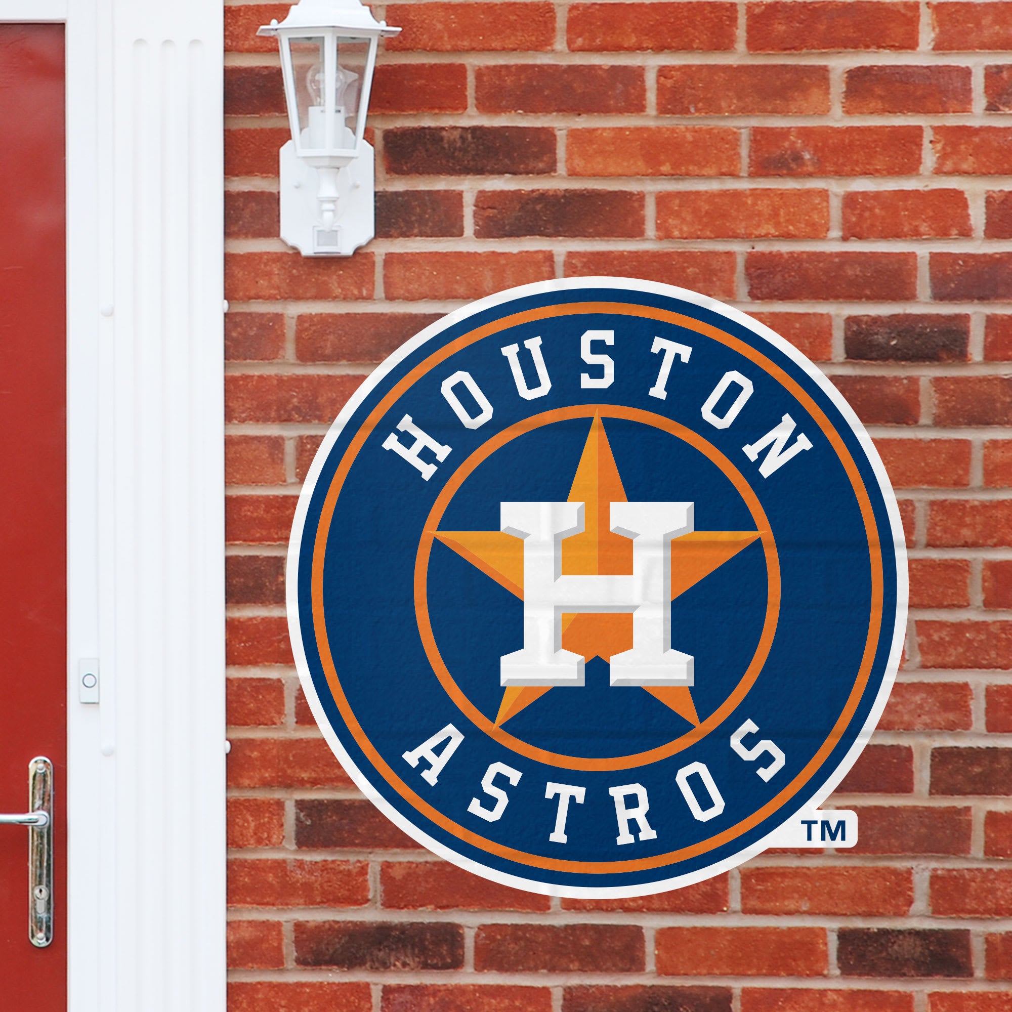 Houston Astros: Logo - Officially Licensed MLB Outdoor Graphic Giant Logo (30"W x 30"H) by Fathead | Wood/Aluminum