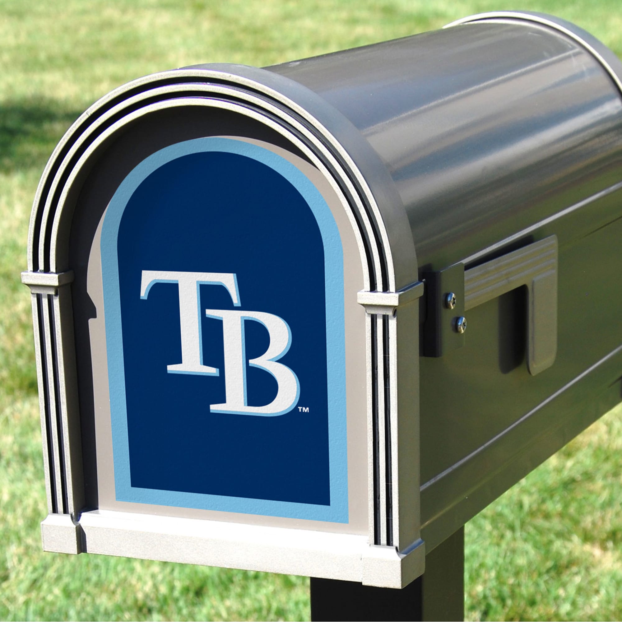 Tampa Bay Rays: Mailbox Logo - Officially Licensed MLB Outdoor Graphic 5.0"W x 8.0"H by Fathead | Wood/Aluminum