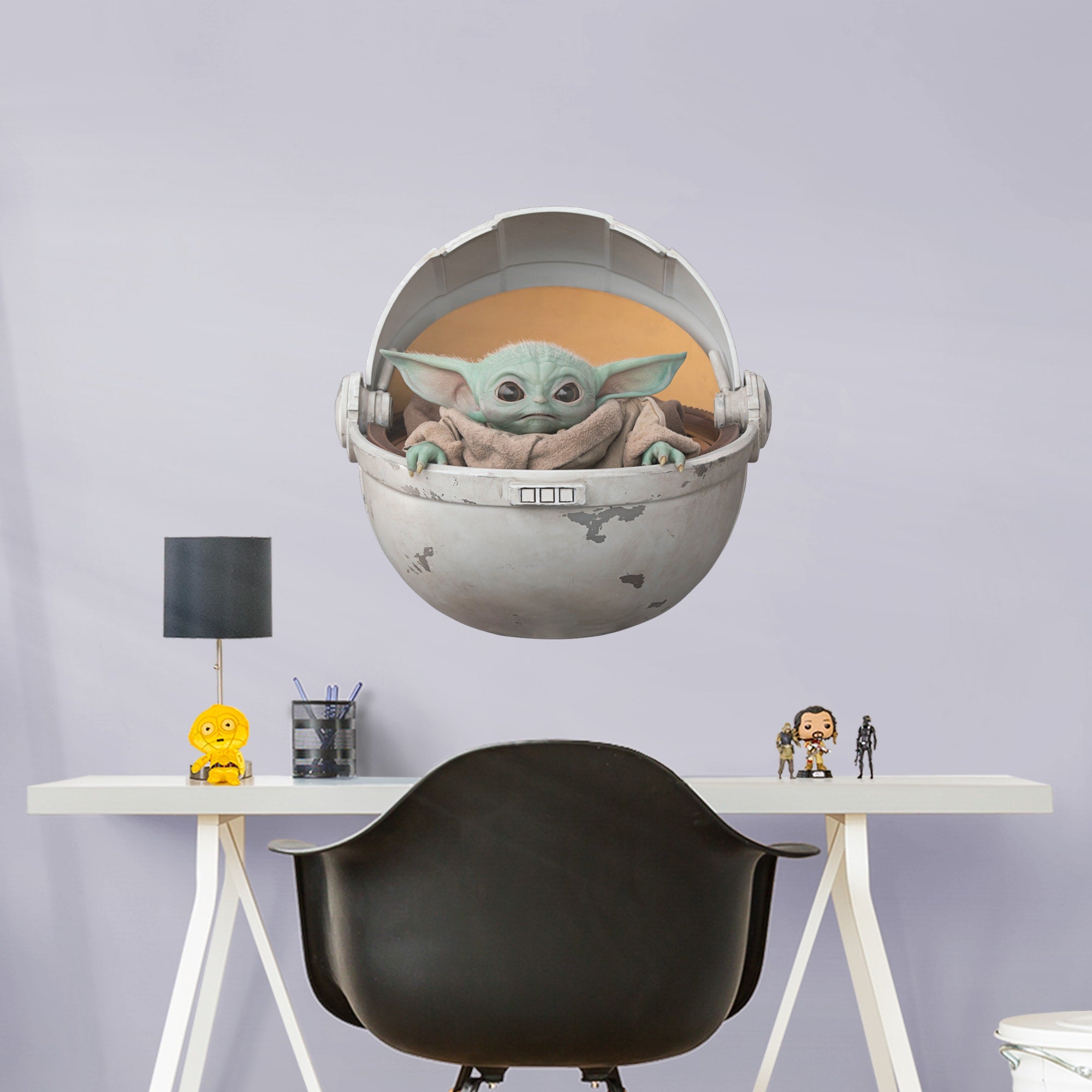 The Child in Pod - Star Wars: The Mandalorian - Officially Licensed Removable Wall Decal 25.0"W x 25.0"H by Fathead | Vinyl