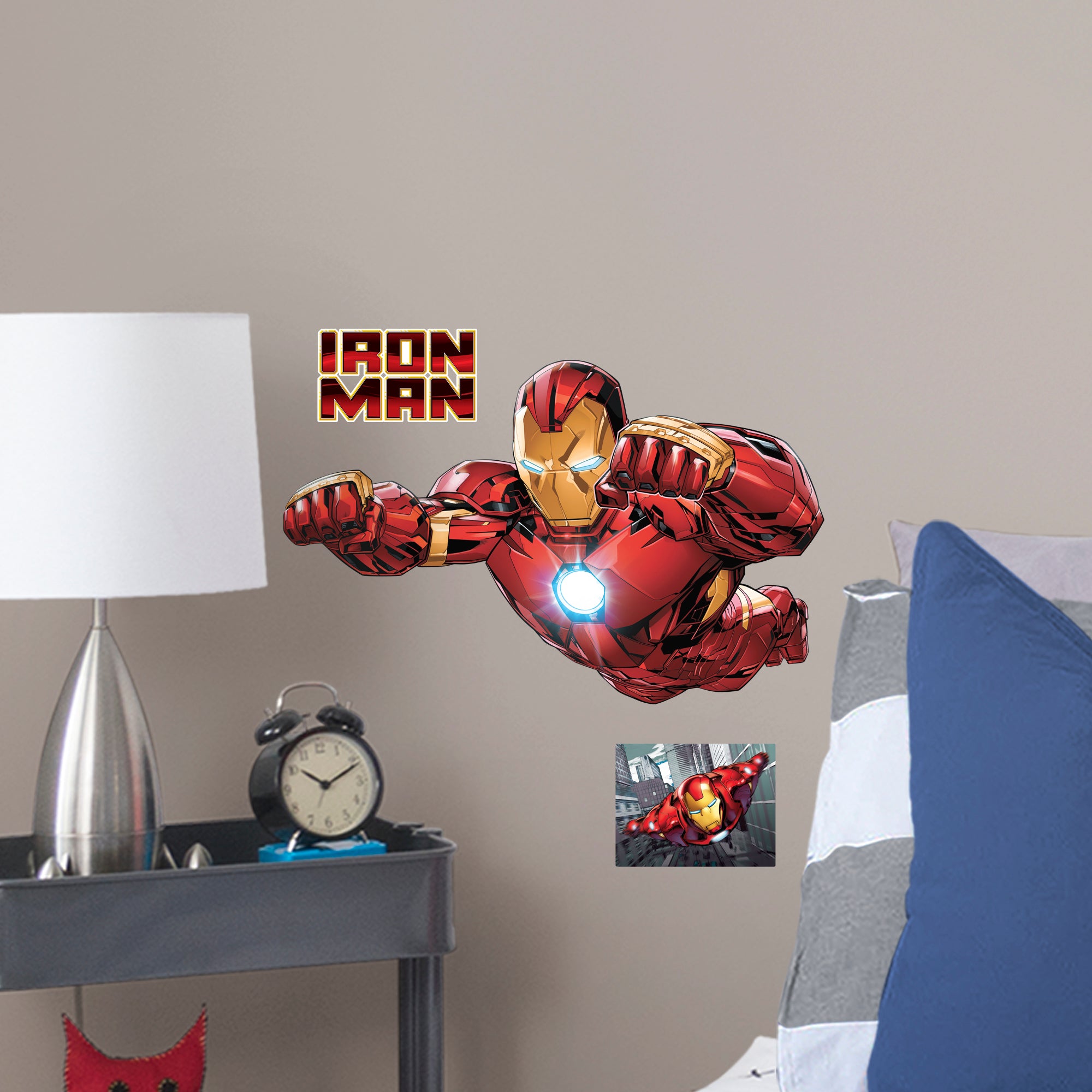 Iron Man: Avengers Core Flying - Officially Licensed Removable Wall Decal Large by Fathead | Vinyl