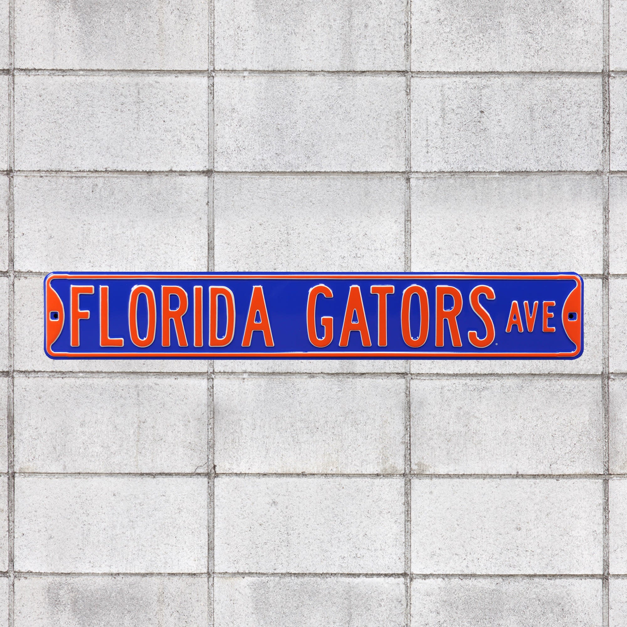 Florida Gators: Florida Gators Avenue - Officially Licensed Metal Street Sign 36.0"W x 6.0"H by Fathead | 100% Steel
