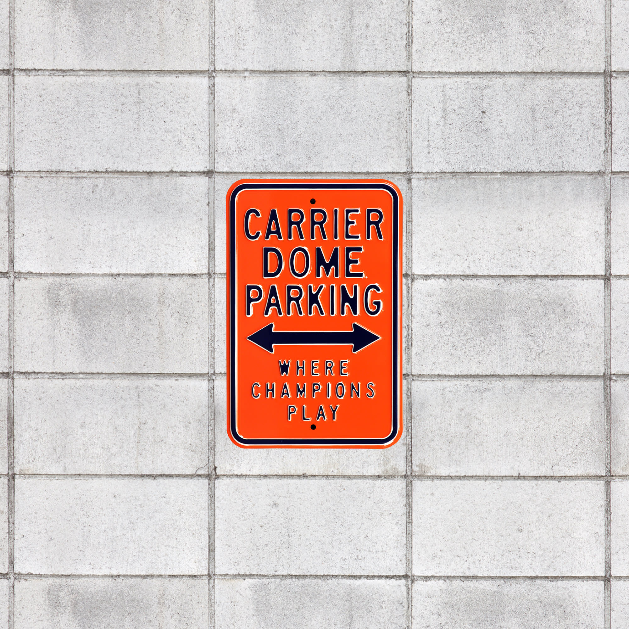 Syracuse Orange for Syracuse Orangemen: Where Champions Play Parking - Officially Licensed Metal Street Sign by Fathead | 100% S
