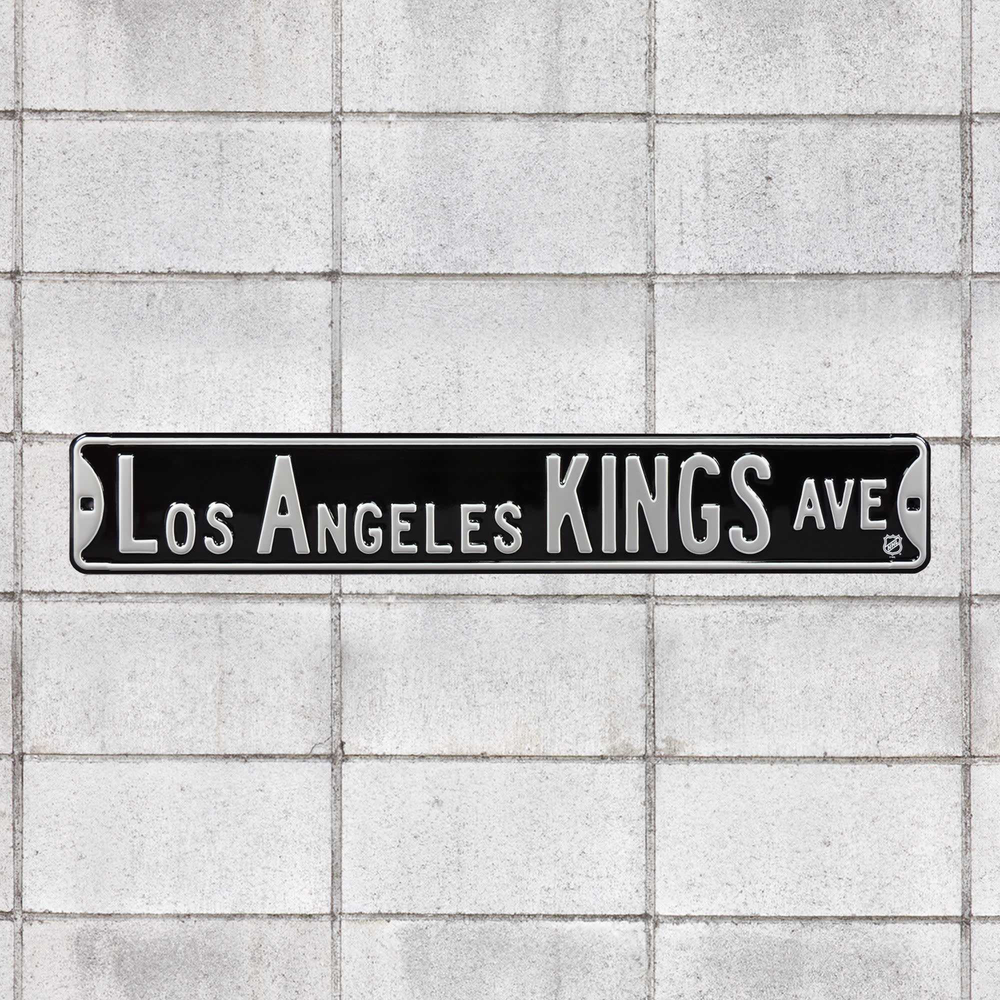 Los Angeles Kings: Los Angeles Kings Avenue - Officially Licensed NHL Metal Street Sign 36.0"W x 6.0"H by Fathead | 100% Steel