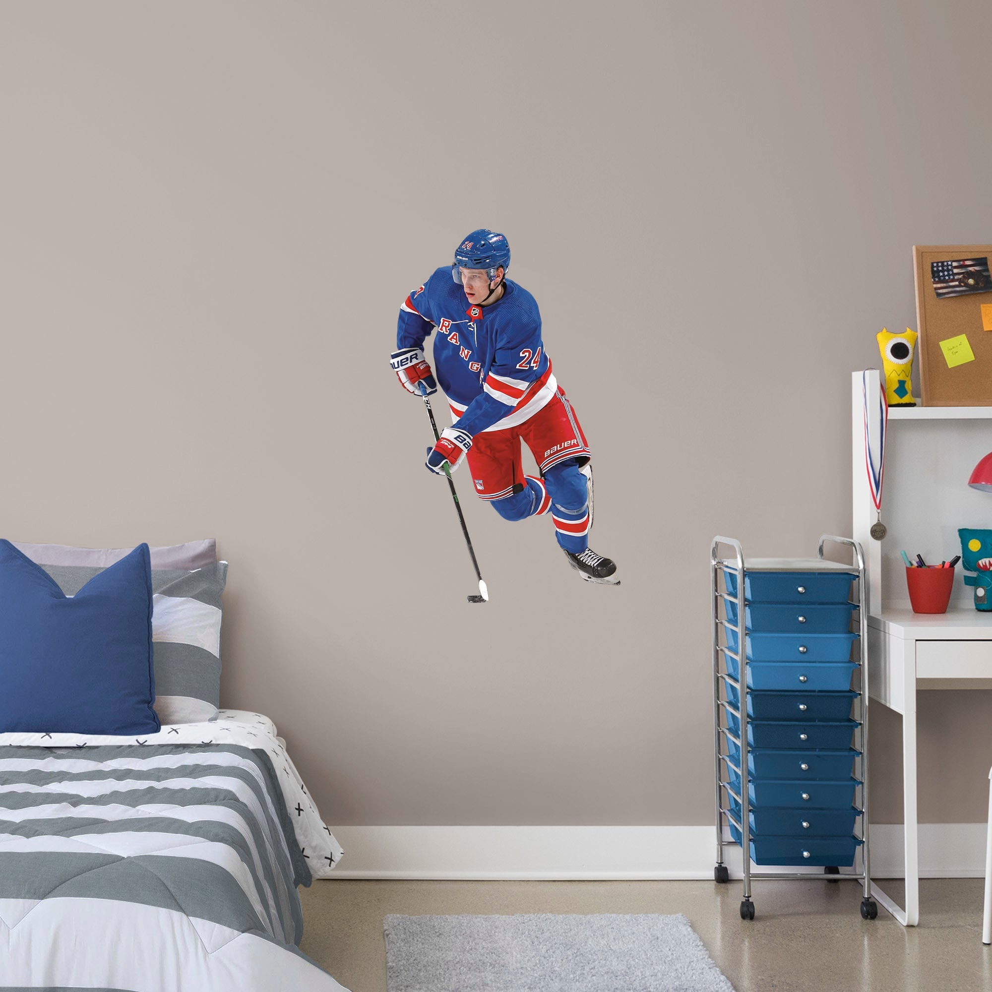 Kaapo Kakko for New York Rangers - Officially Licensed NHL Removable Wall Decal XL by Fathead | Vinyl