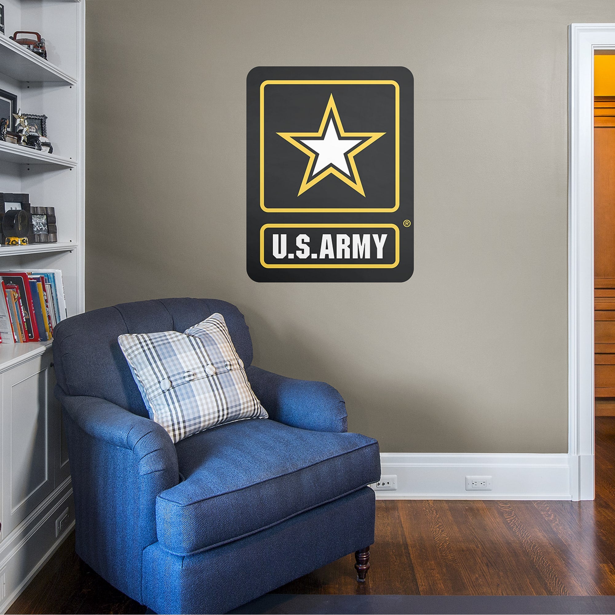 United States Army: Logo - Officially Licensed Removable Wall Decal 30.0"W x 39.0"H by Fathead | Vinyl