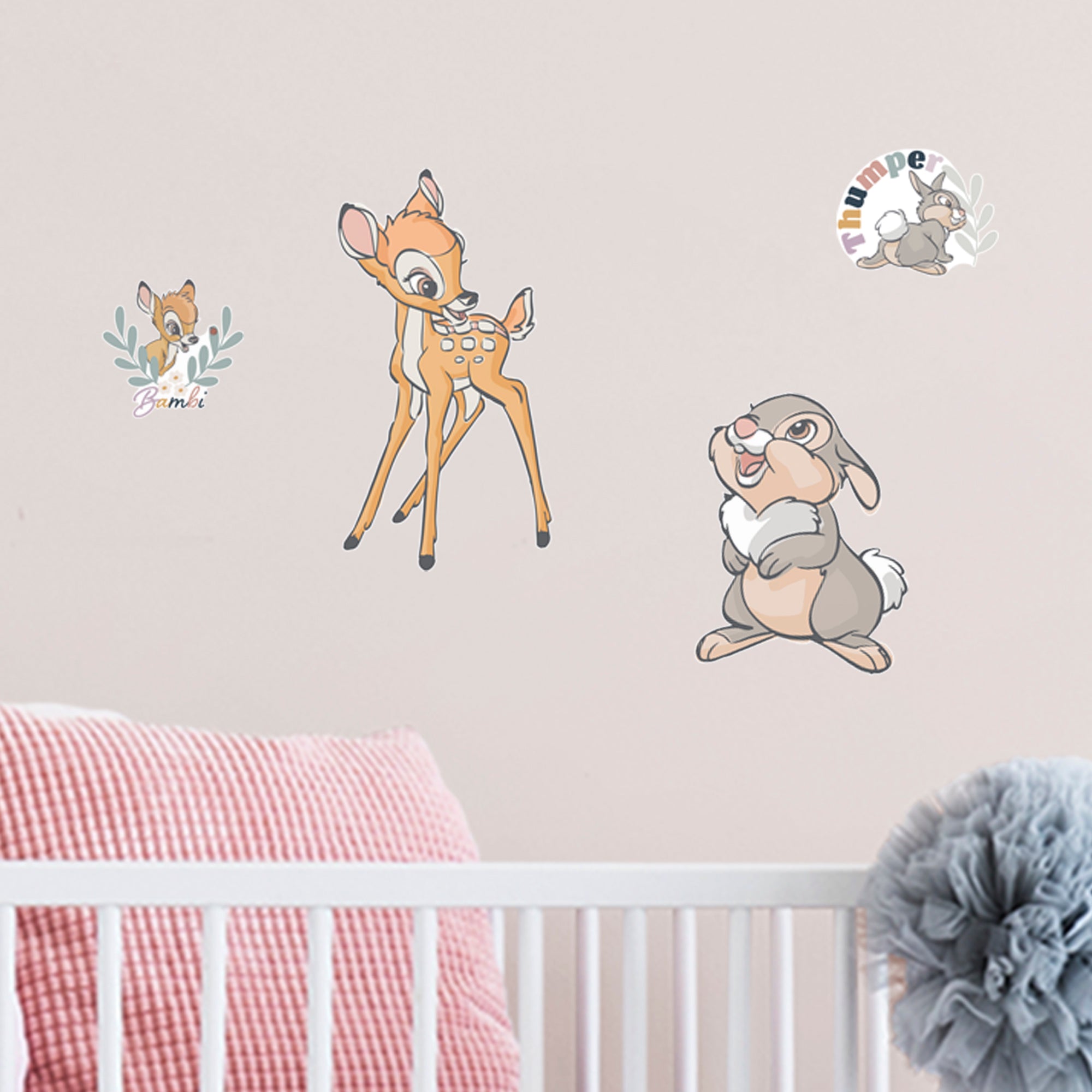 Bambi and Thumper Before the Bloom - Officially Licensed Disney Removable Wall Decal Large by Fathead | Vinyl