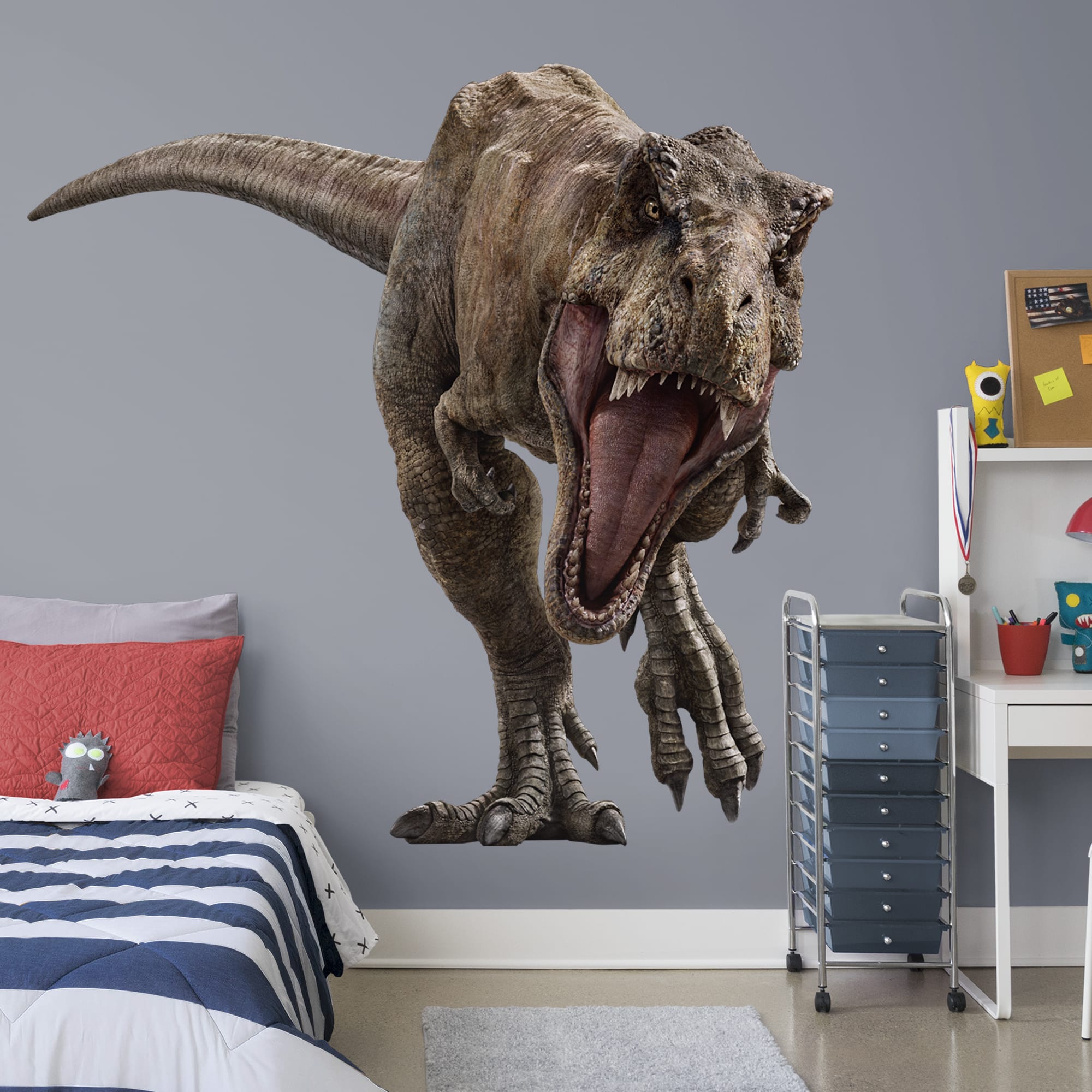 T-Rex - Jurassic World: Fallen Kingdom - Officially Licensed Removable Wall Decal Huge Character (79"W x 78"H) by Fathead | Viny