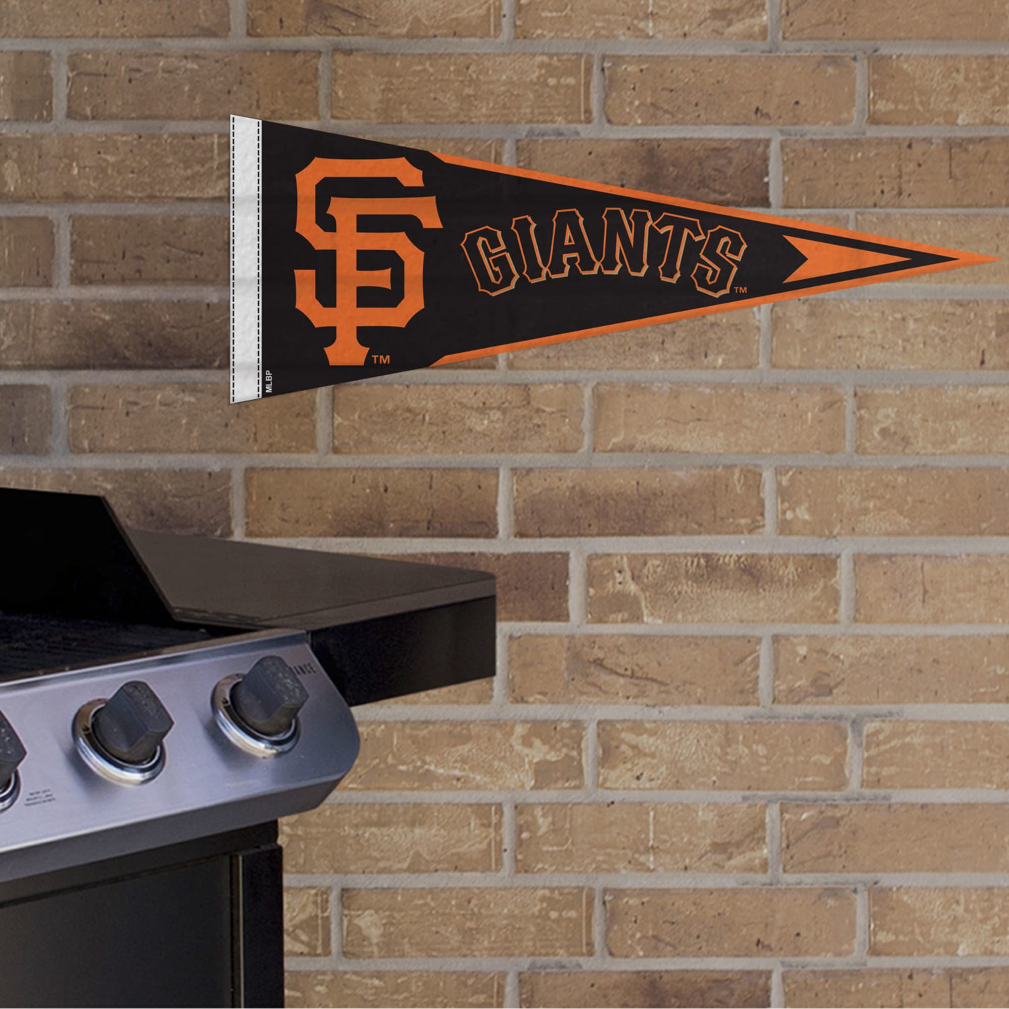 San Francisco Giants: Pennant - Officially Licensed MLB Outdoor Graphic 24.0"W x 9.0"H by Fathead | Wood/Aluminum