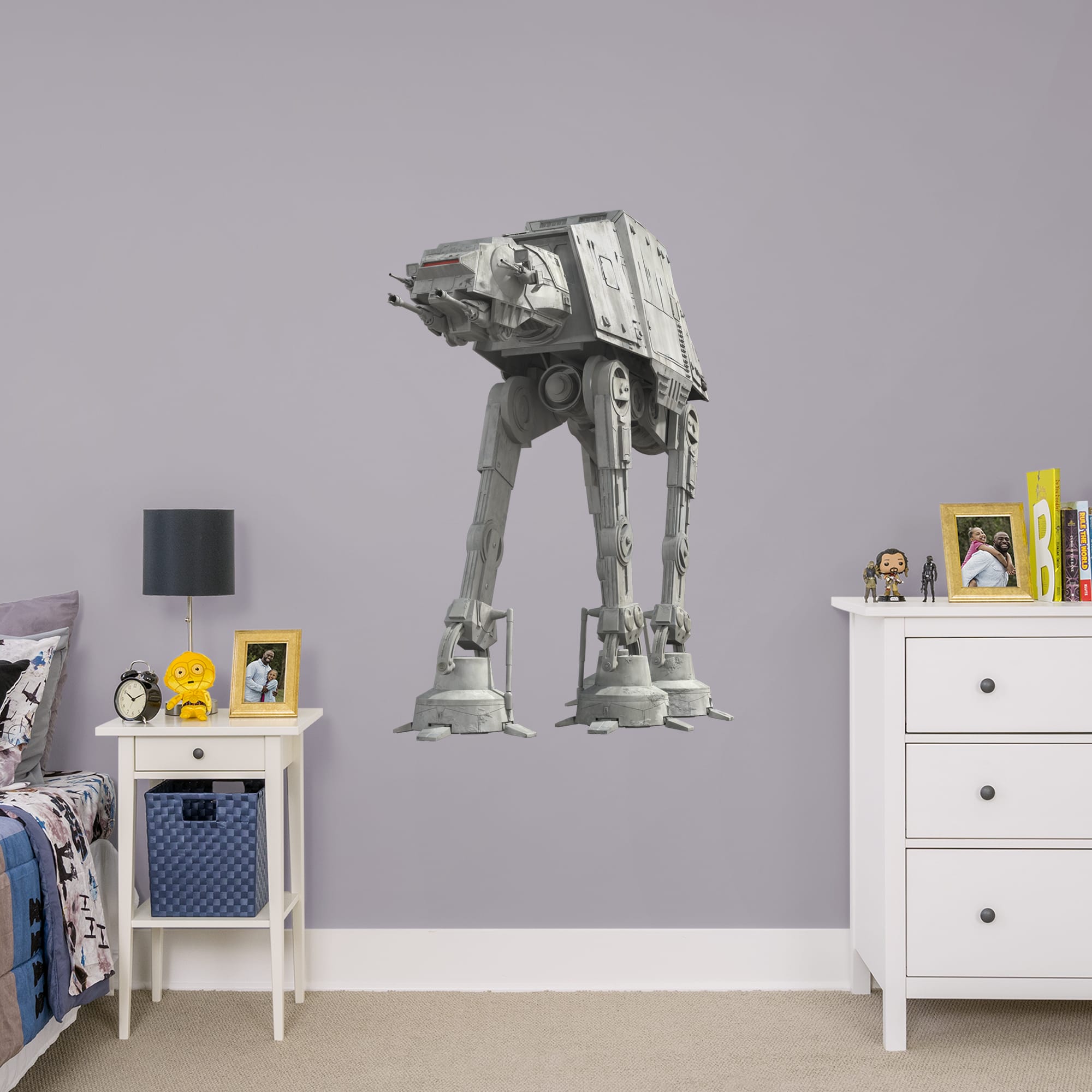 AT-AT - Officially Licensed Removable Wall Decal Giant Ship + 1 Decal (33"W x 51"H) by Fathead | Vinyl