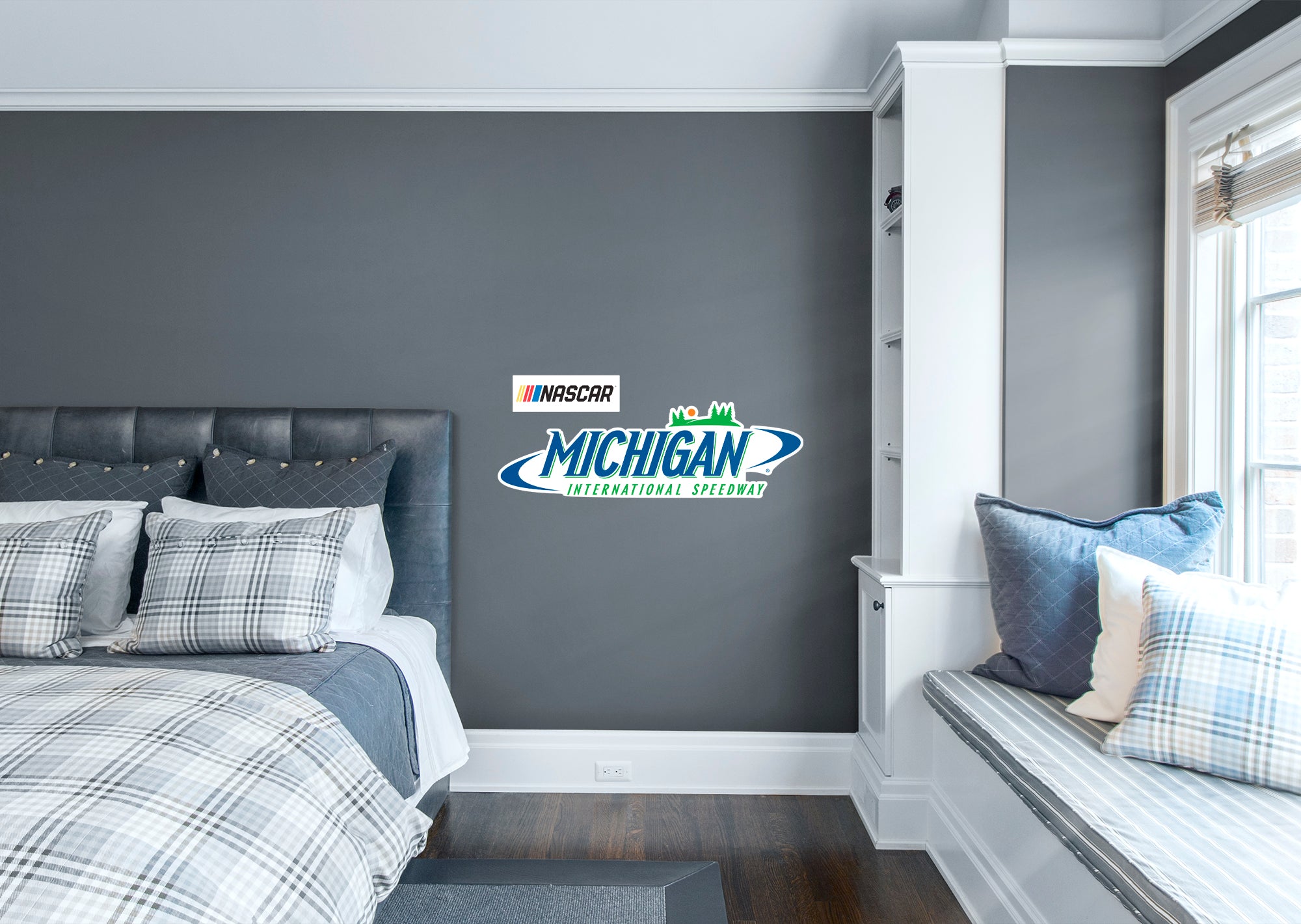 Michigan International Speedway 2021 Logo - Officially Licensed NASCAR Removable Wall Decal XL by Fathead | Vinyl