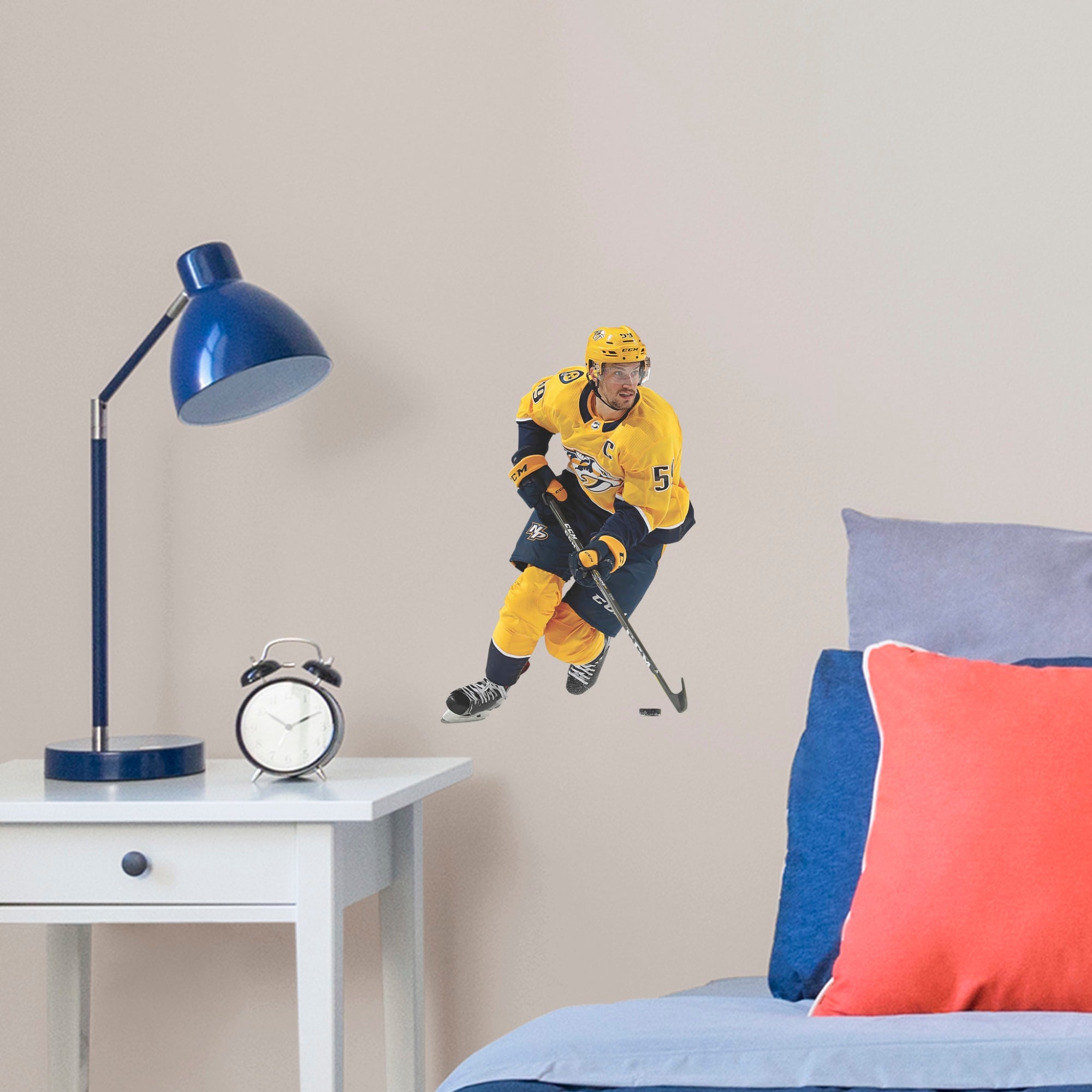 Roman Josi for Nashville Predators - Officially Licensed NHL Removable Wall Decal Large by Fathead | Vinyl