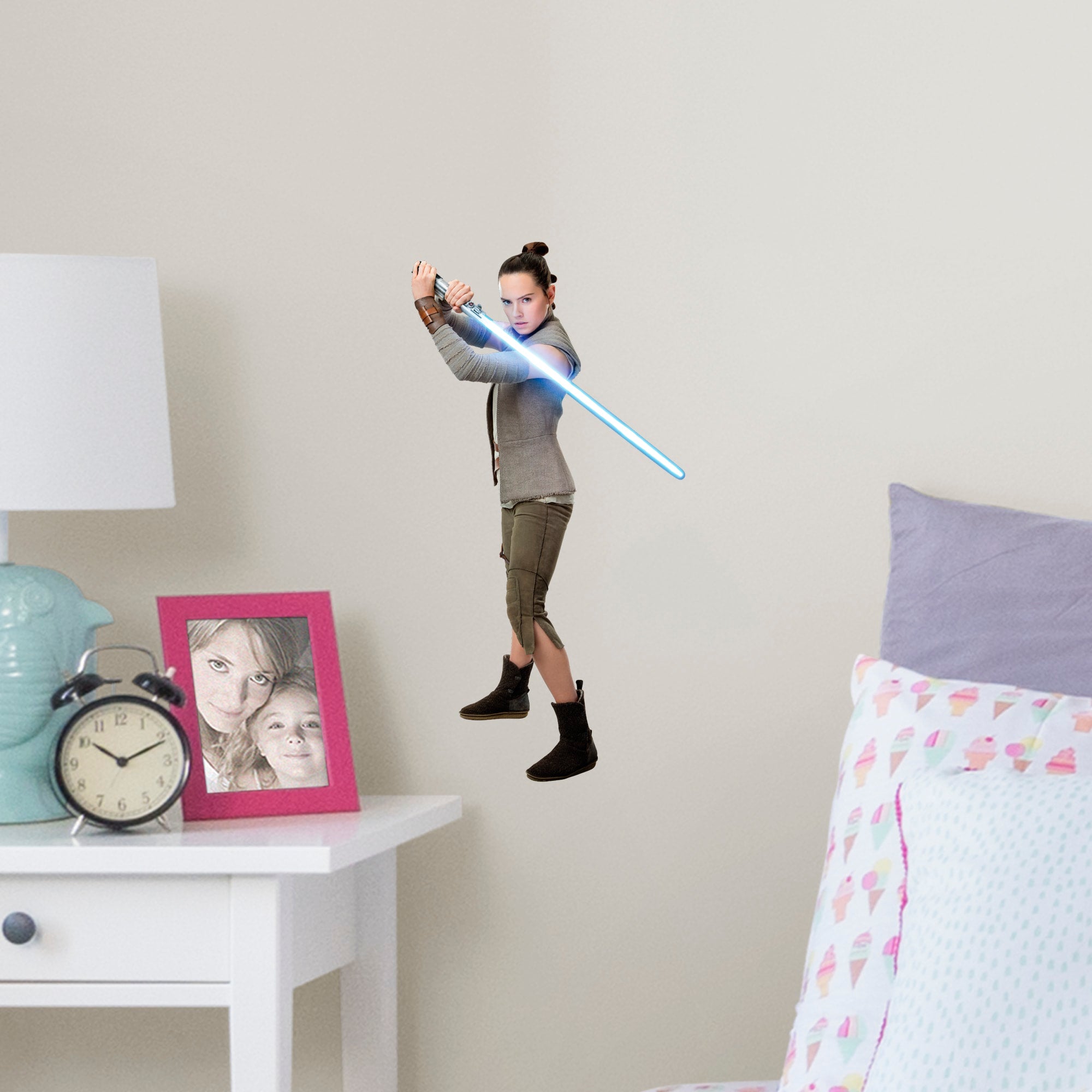 Rey: In Training - Officially Licensed Removable Wall Decal Large by Fathead | Vinyl