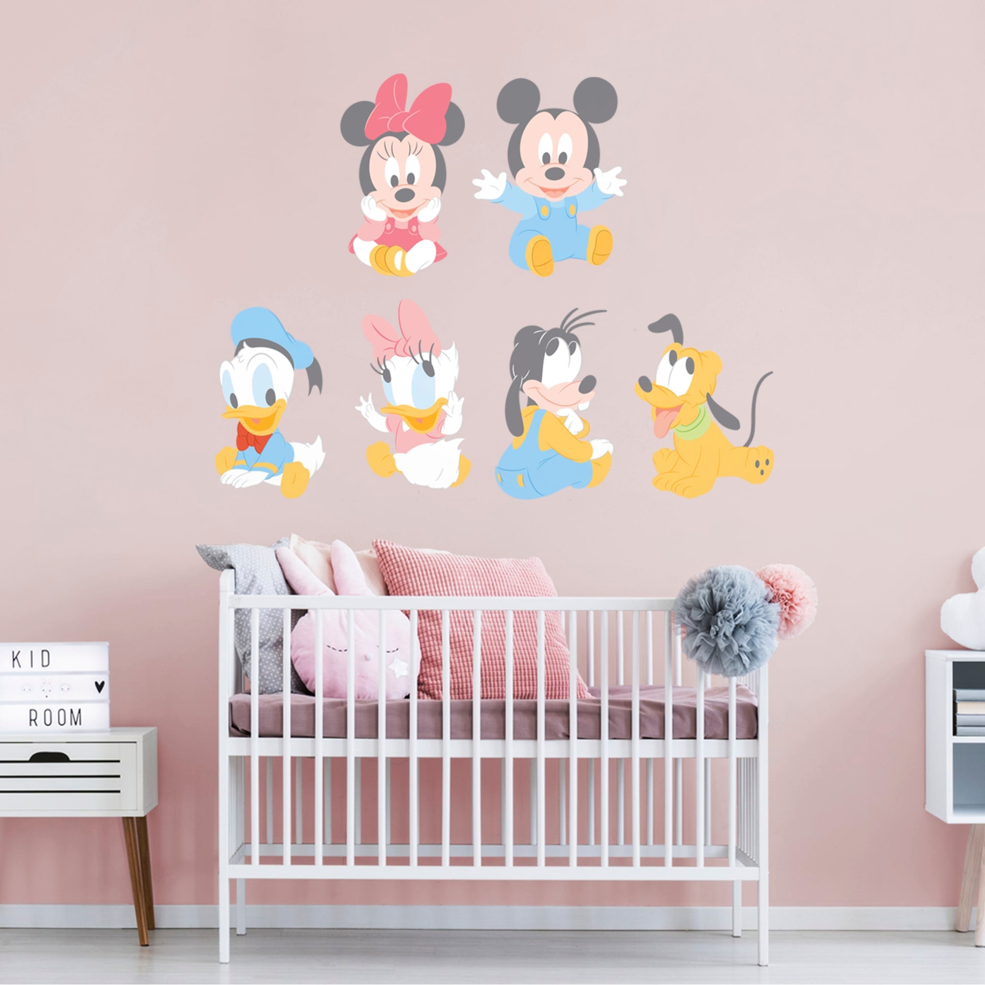 Disney: Baby Mickey & Friends - Officially Licensed Disney Removable Wall Decal 41.0"W x 54.0"H by Fathead | Vinyl