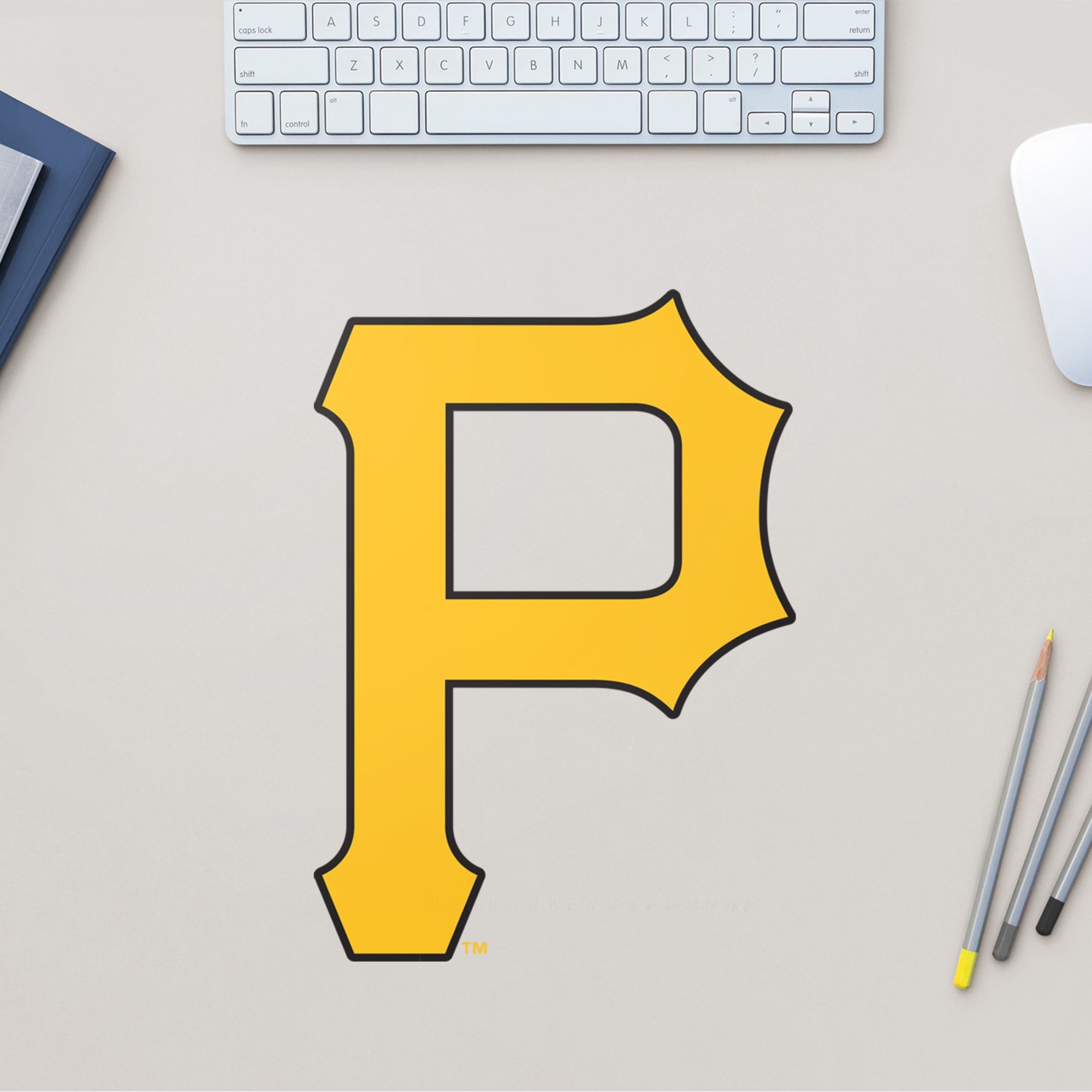 Pittsburgh Pirates: Logo - Officially Licensed MLB Removable Wall Decal Large by Fathead | Vinyl