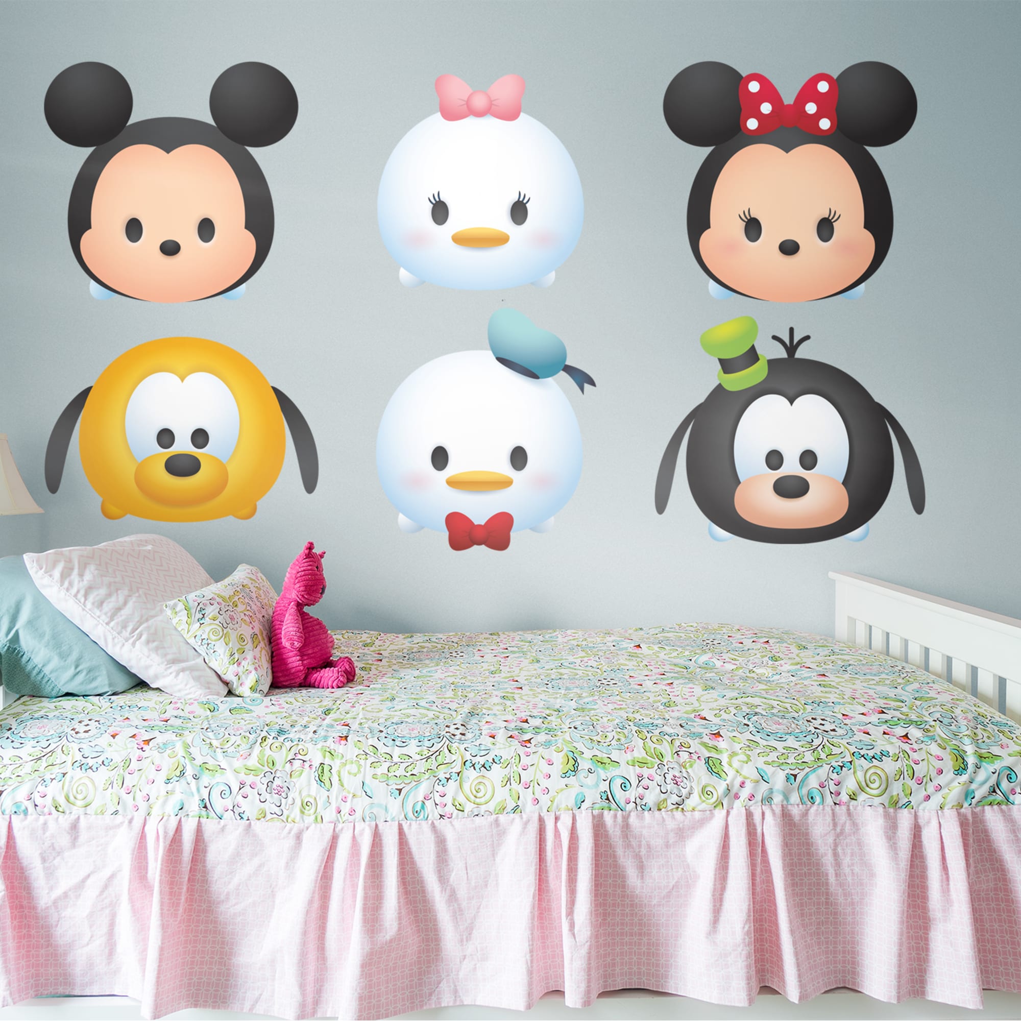 Mickey and Friends: Tsum Tsum Collection - Officially Licensed Disney Removable Wall Decals 80.0"W x 53.0"H by Fathead | Vinyl