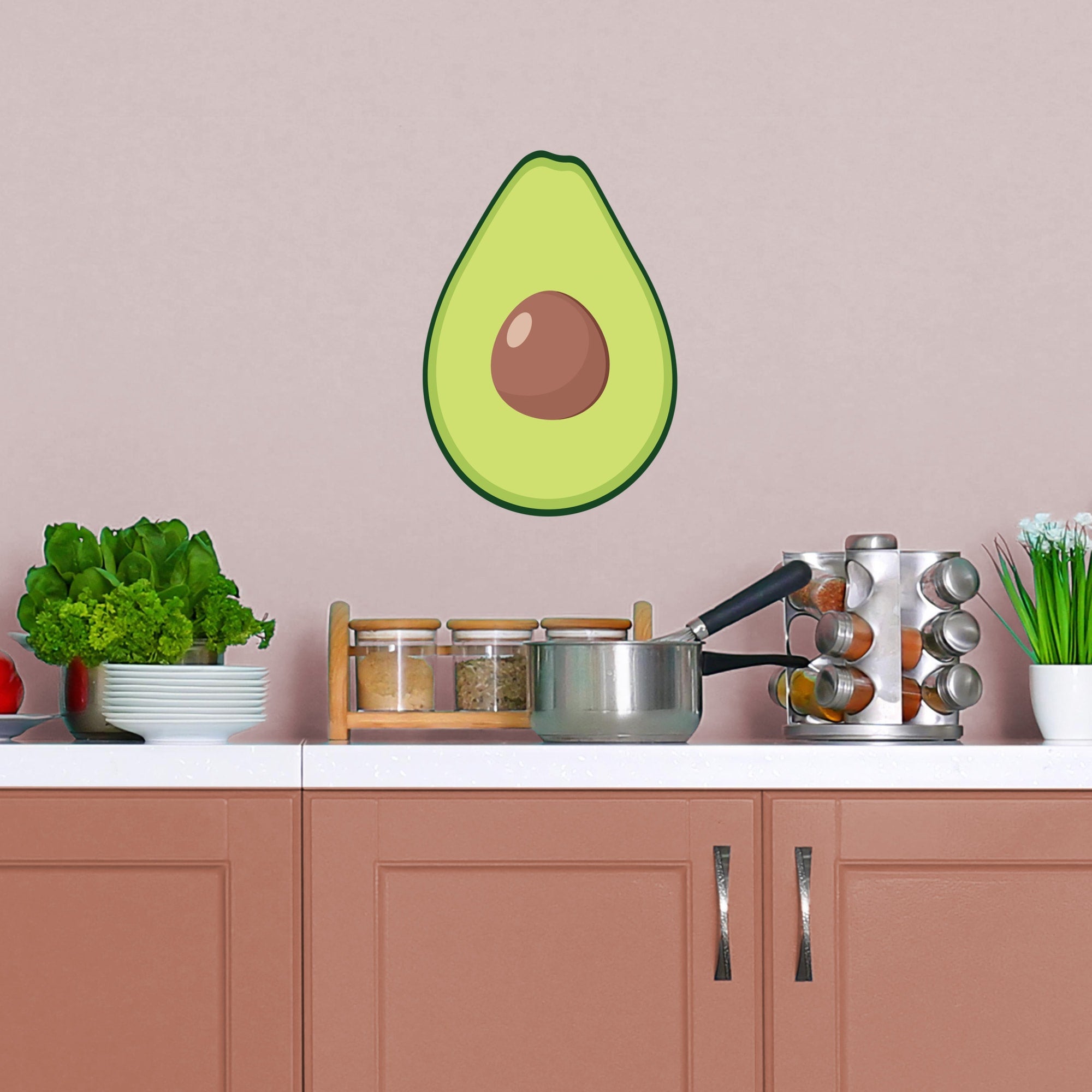 Avocado: Illustrated - Removable Vinyl Decal Large by Fathead