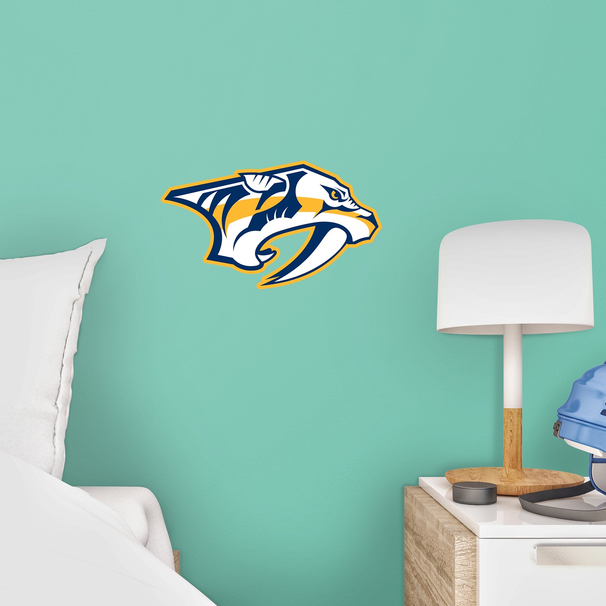 Nashville Predators: Logo - Officially Licensed NHL Removable Wall Decal Large by Fathead | Vinyl