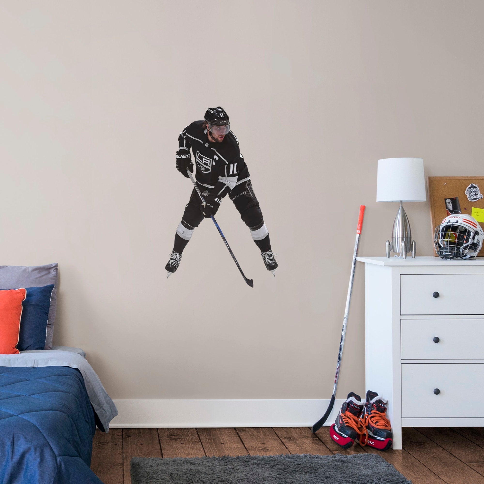 Anze Kopitar for Los Angeles Kings - Officially Licensed NHL Removable Wall Decal XL by Fathead | Vinyl