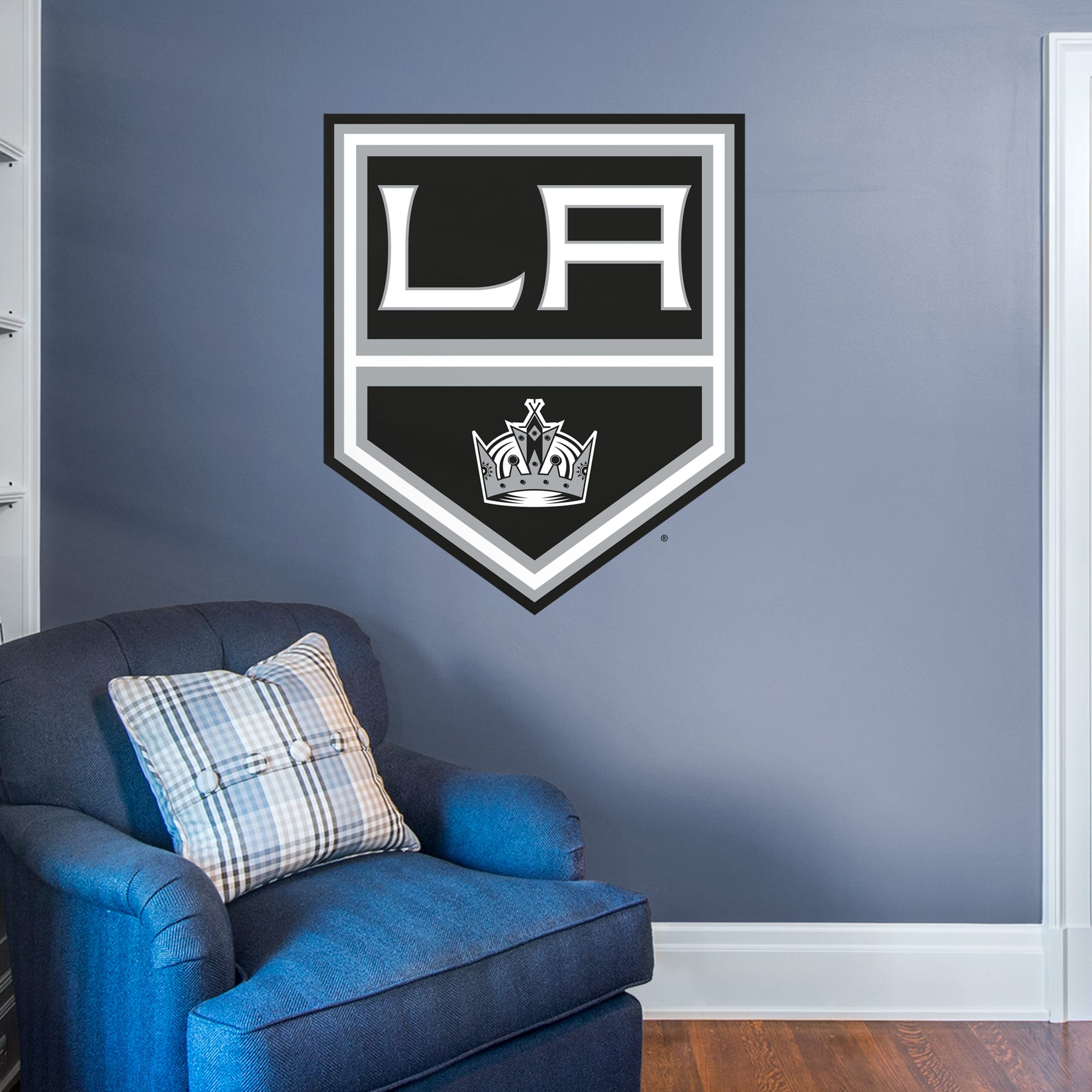 Los Angeles Kings: Logo - Officially Licensed NHL Removable Wall Decal Giant Logo (38"W x 46"H) by Fathead | Vinyl