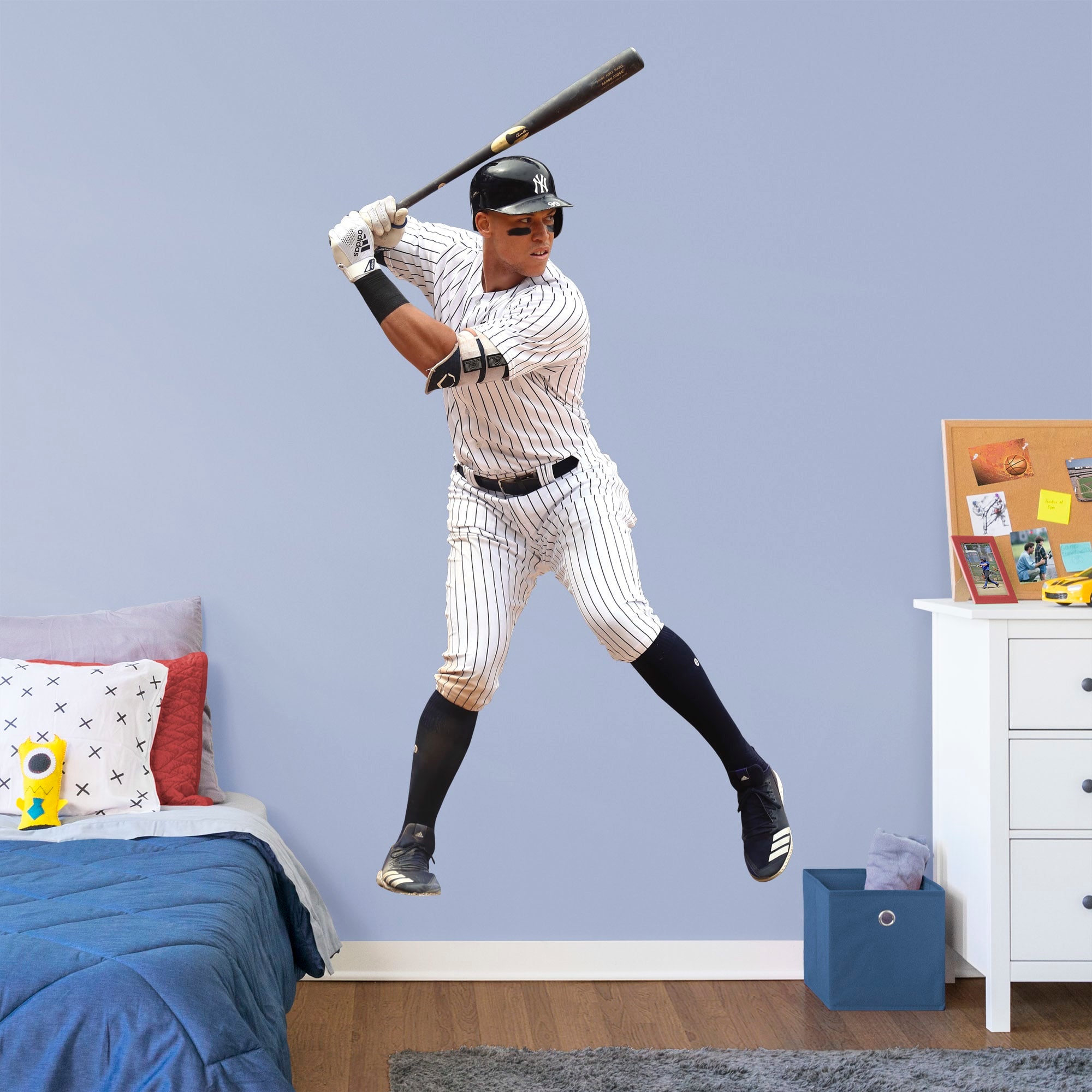 Aaron Judge for New York Yankees - Officially Licensed MLB Removable Wall Decal Life-Size Athlete + 2 Decals (49"W x 89"H) by Fa