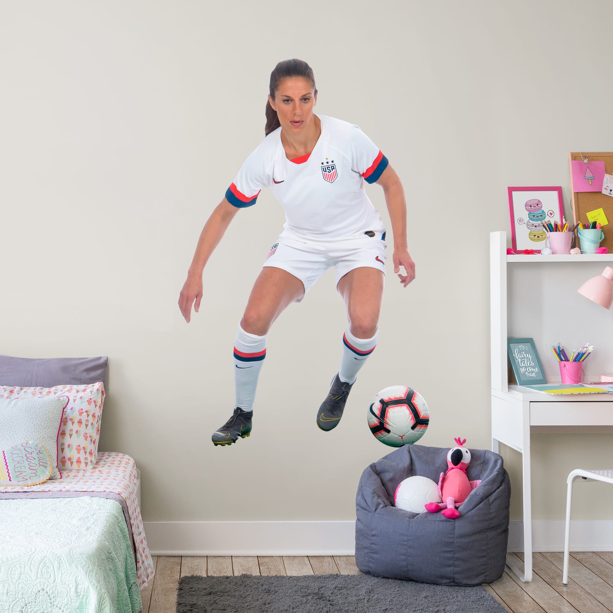 Carli Lloyd: Forward - Officially Licensed Removable Wall Decal by Fathead | Vinyl