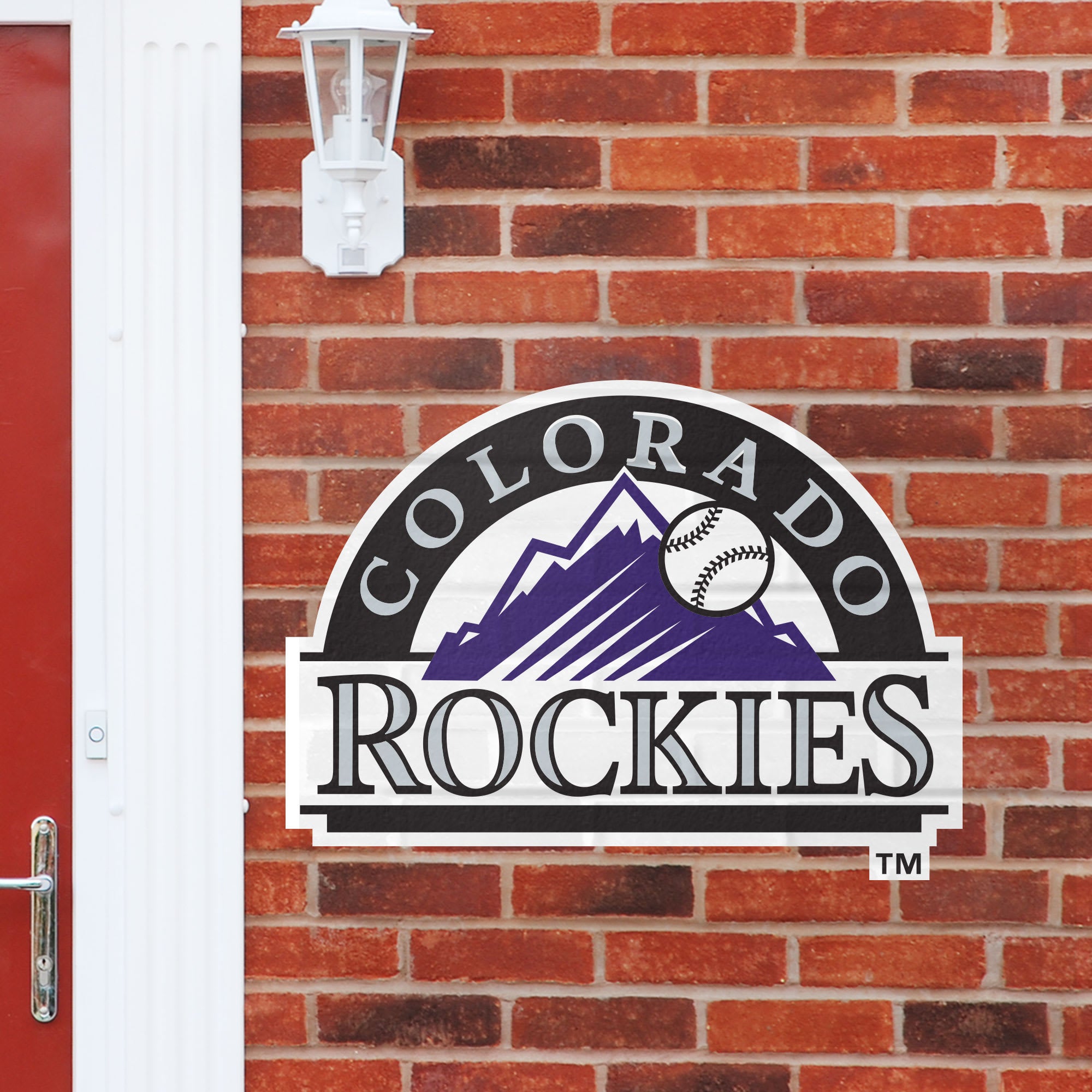 Colorado Rockies: Logo - Officially Licensed MLB Outdoor Graphic Giant Logo (30"W x 30"H) by Fathead | Wood/Aluminum