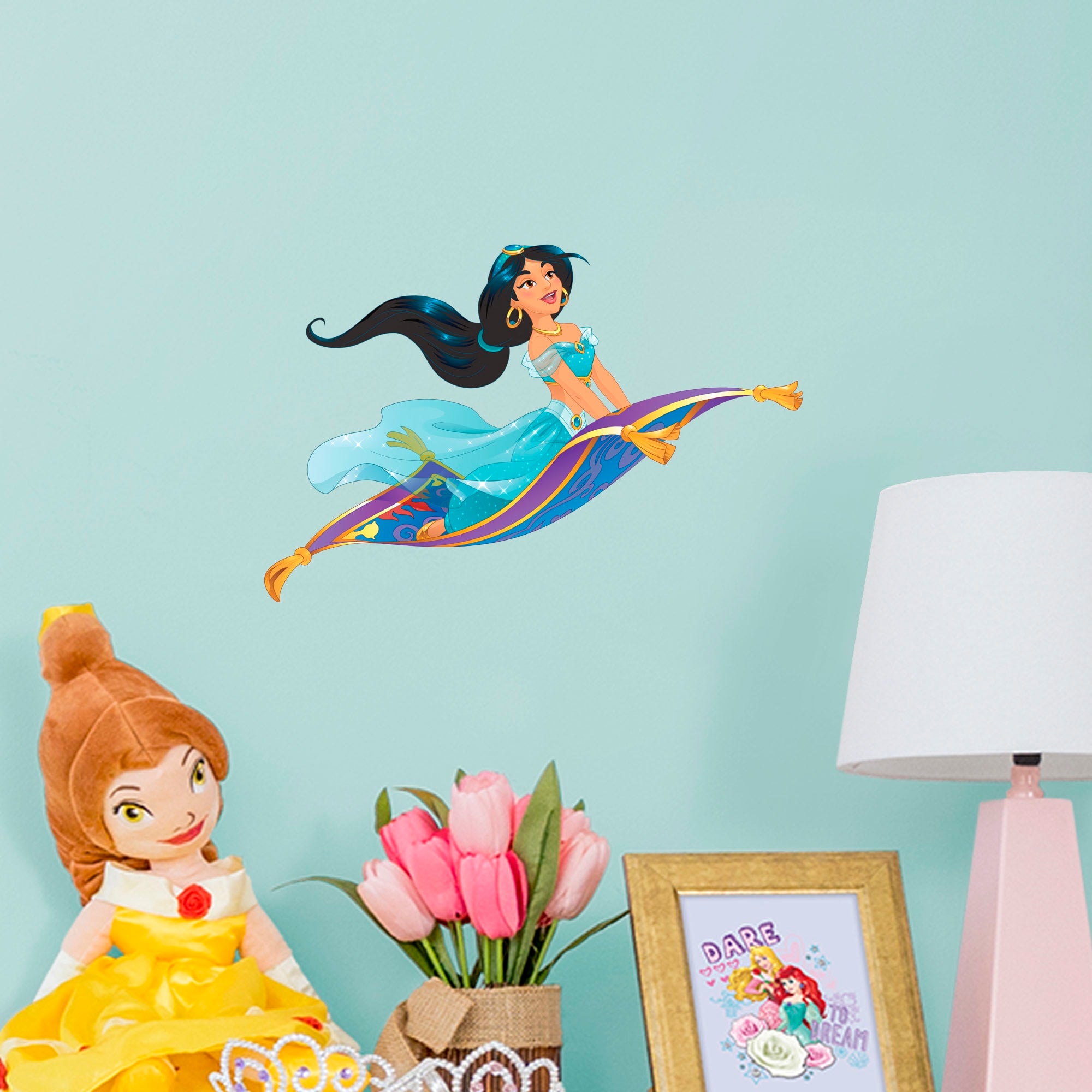 Jasmine: Flying Carpet Ride - Officially Licensed Disney Removable Wall Decal Large by Fathead | Vinyl