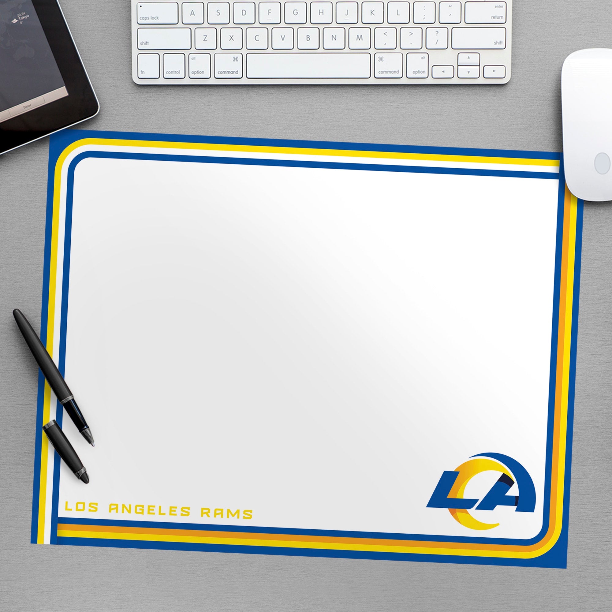 Los Angeles Rams: Dry Erase Whiteboard - Officially Licensed NFL Removable Wall Decal Large by Fathead | Vinyl