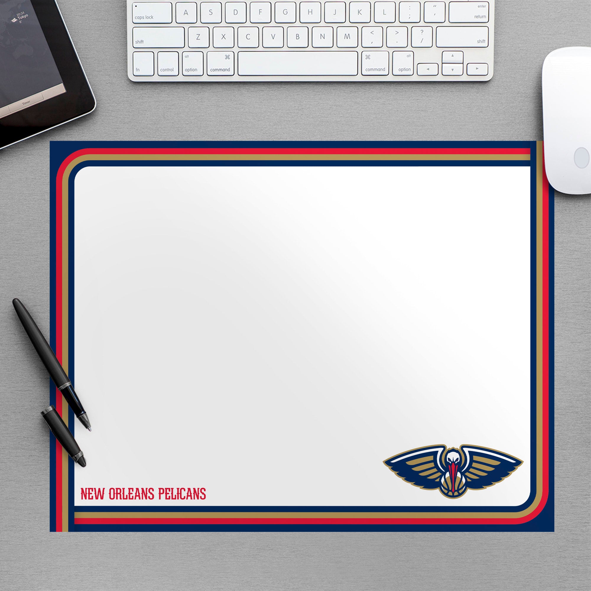 New Orleans Pelicans for New Orleans Pelicans: Dry Erase Whiteboard - Officially Licensed NBA Removable Wall Decal Large by Fath