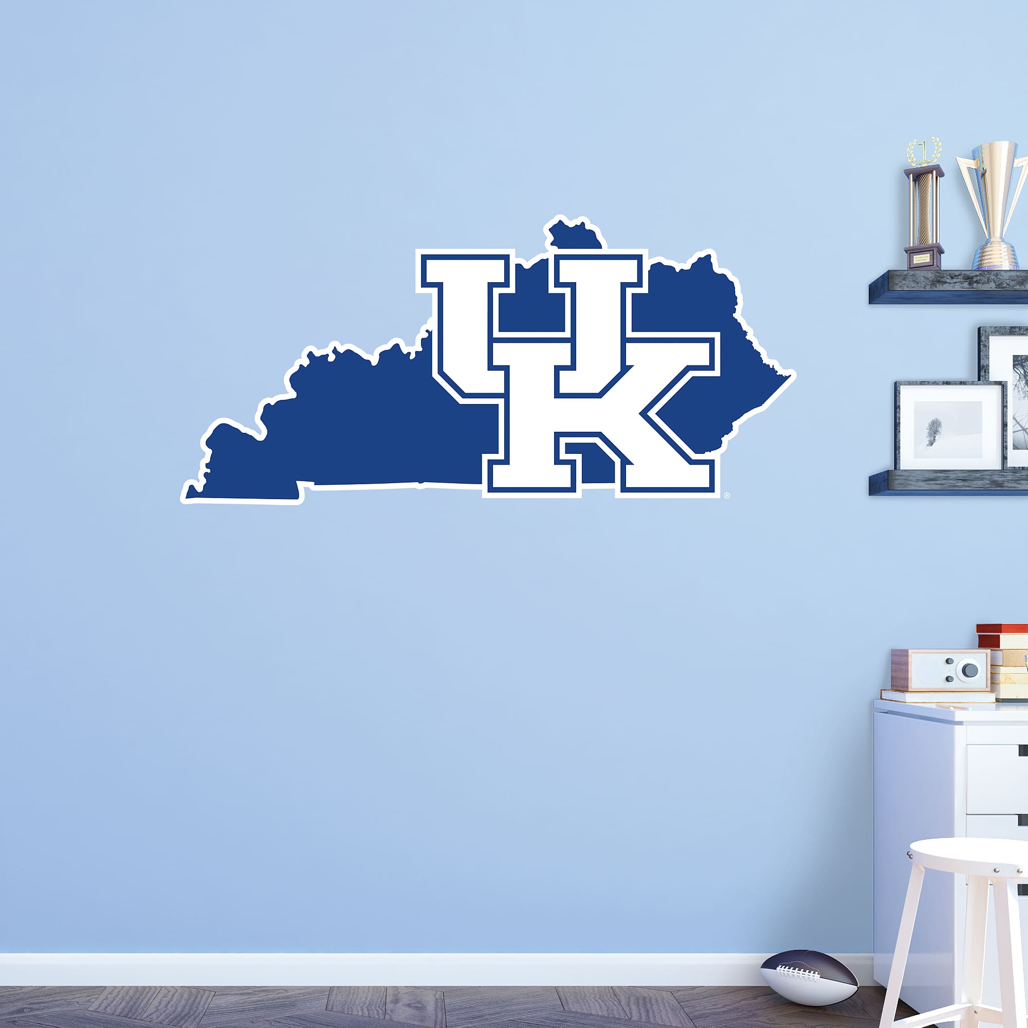 Kentucky Wildcats: State of Kentucky - Officially Licensed Removable Wall Decal 51.0"W x 24.0"H by Fathead | Vinyl