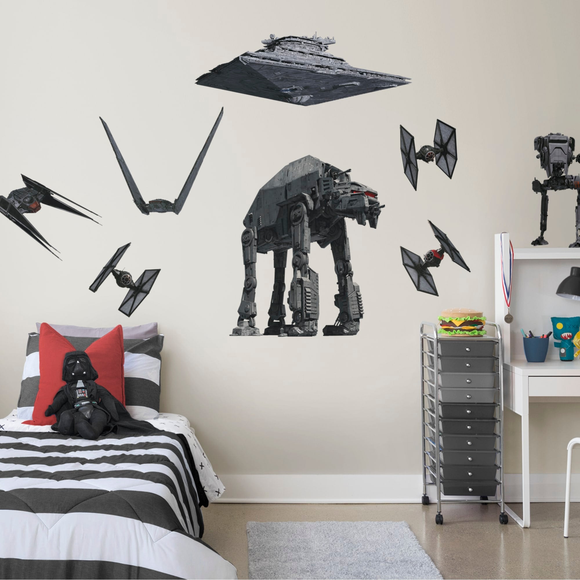 First Order Vehicles Collection - Officially Licensed Removable Wall Decals 30.0"W x 20.0"H by Fathead | Vinyl