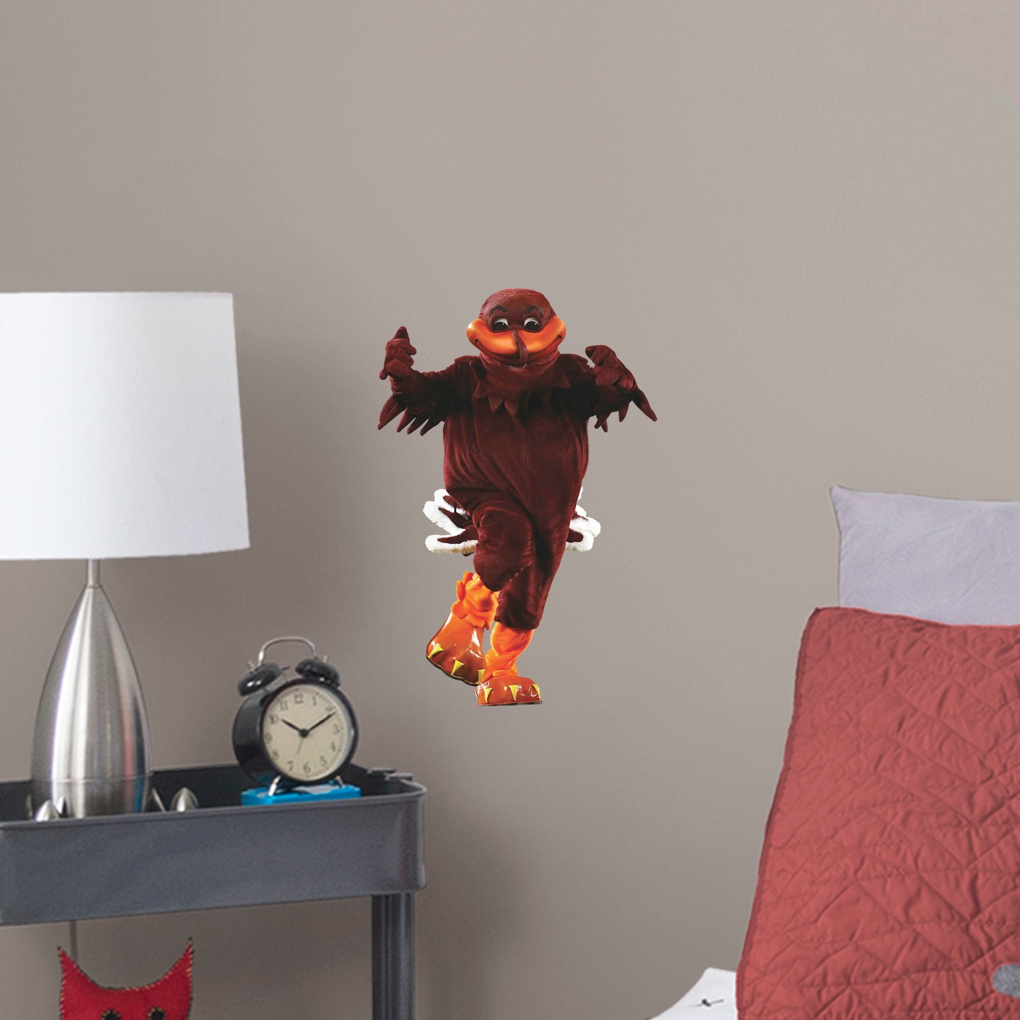 Virginia Tech Hokies: Hokiebird Mascot - Officially Licensed Removable Wall Decal Large by Fathead | Vinyl