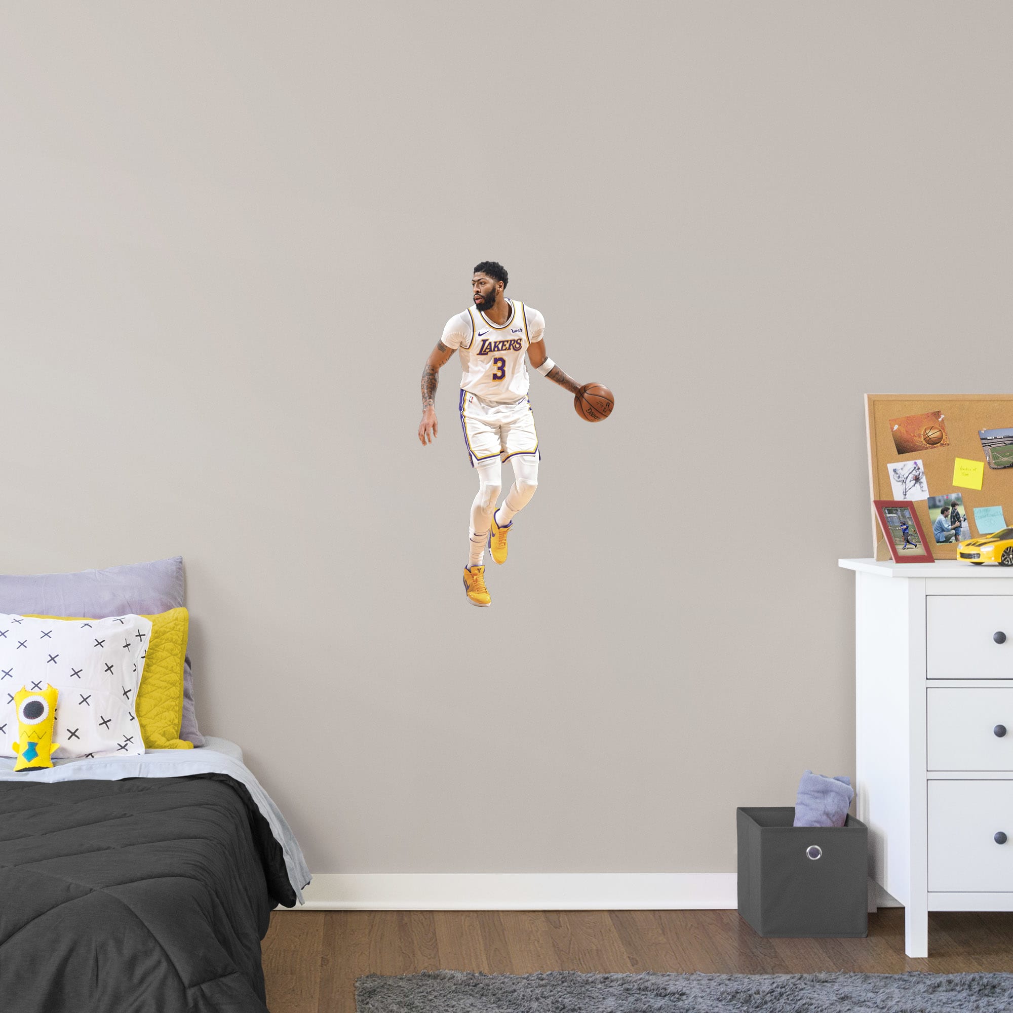 Anthony Davis for Los Angeles Lakers - Officially Licensed NBA Removable Wall Decal XL by Fathead | Vinyl