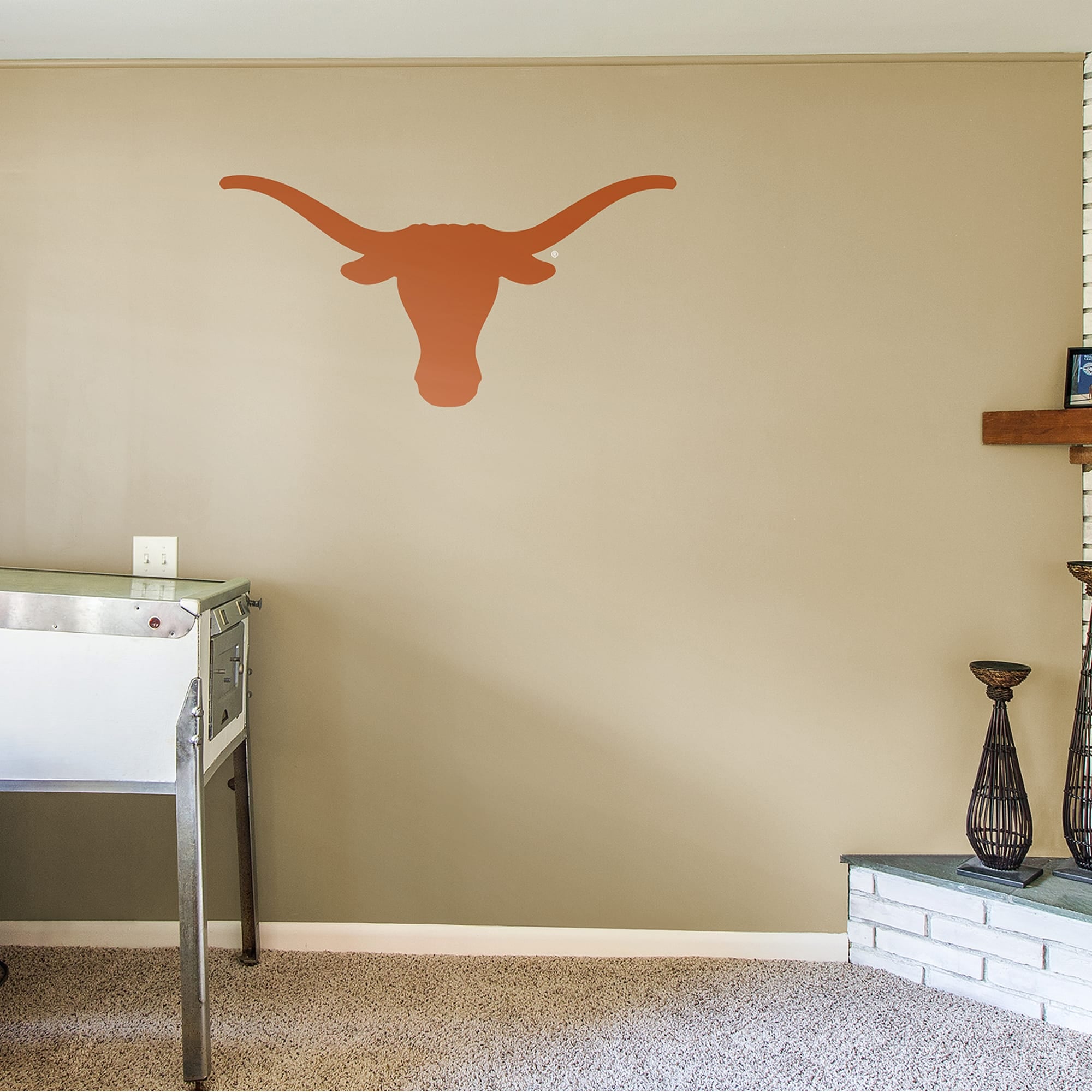 Texas Longhorns: Logo - Officially Licensed Removable Wall Decal 51.0"W x 26.0"H by Fathead | Vinyl