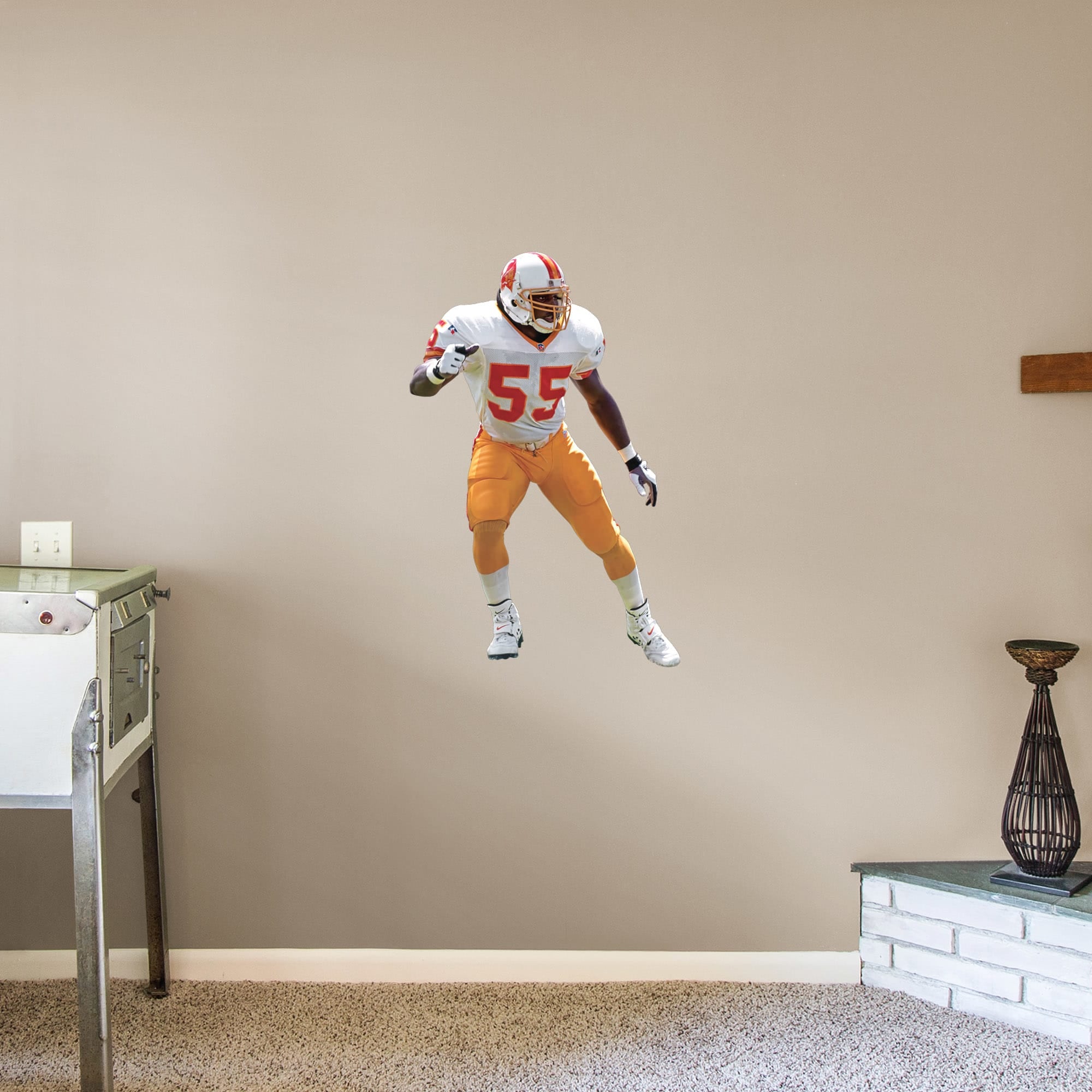 Derrick Brooks for Tampa Bay Buccaneers: Legend - Officially Licensed NFL Removable Wall Decal XL by Fathead | Vinyl