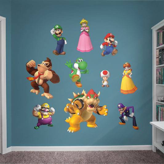 Mario Kart™ 8: Mario and Bowser Collision Mural - Officially Licensed  Nintendo Removable Wall Adhesive Decal